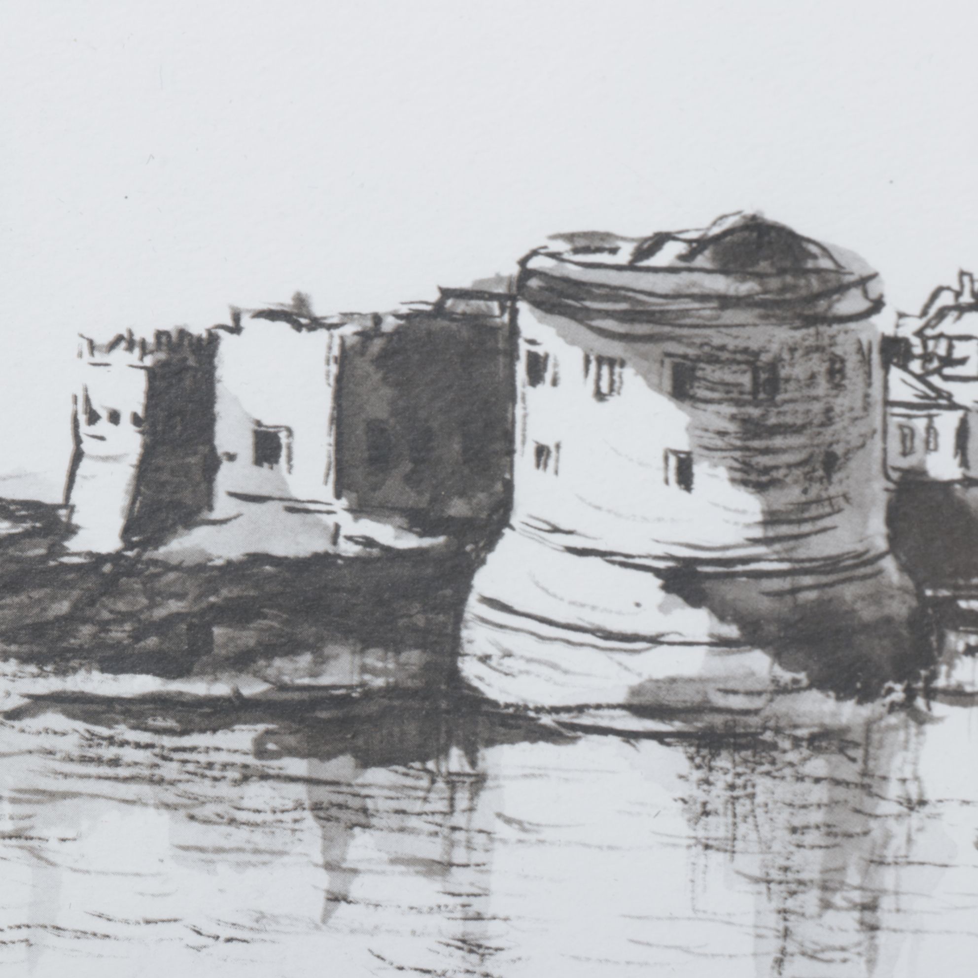 Robert Fabe Offset Lithograph "Dubrovnik", Late 20th to Early 21st Century