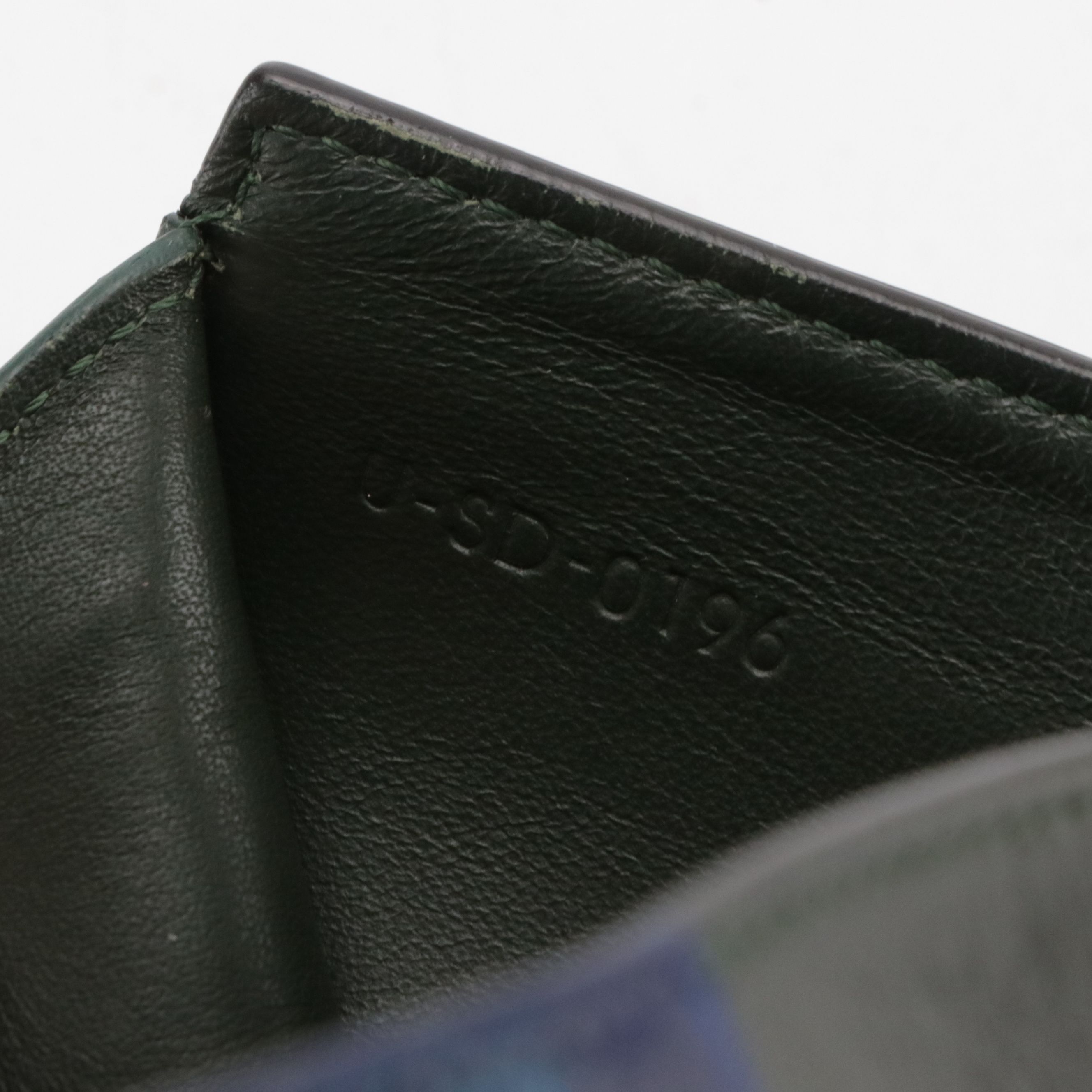 Céline Compact Envelope Flap Trifold Wallet in Color-Block Leather