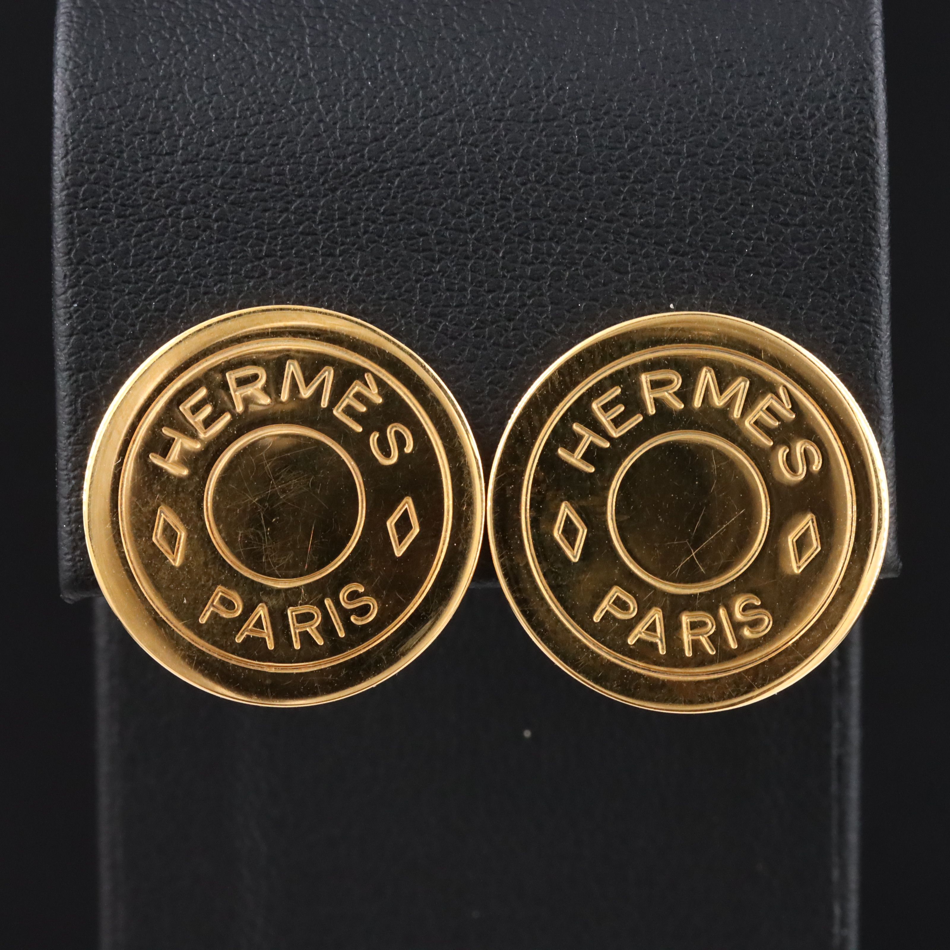 Hermès Clou de Selle Clip Earrings