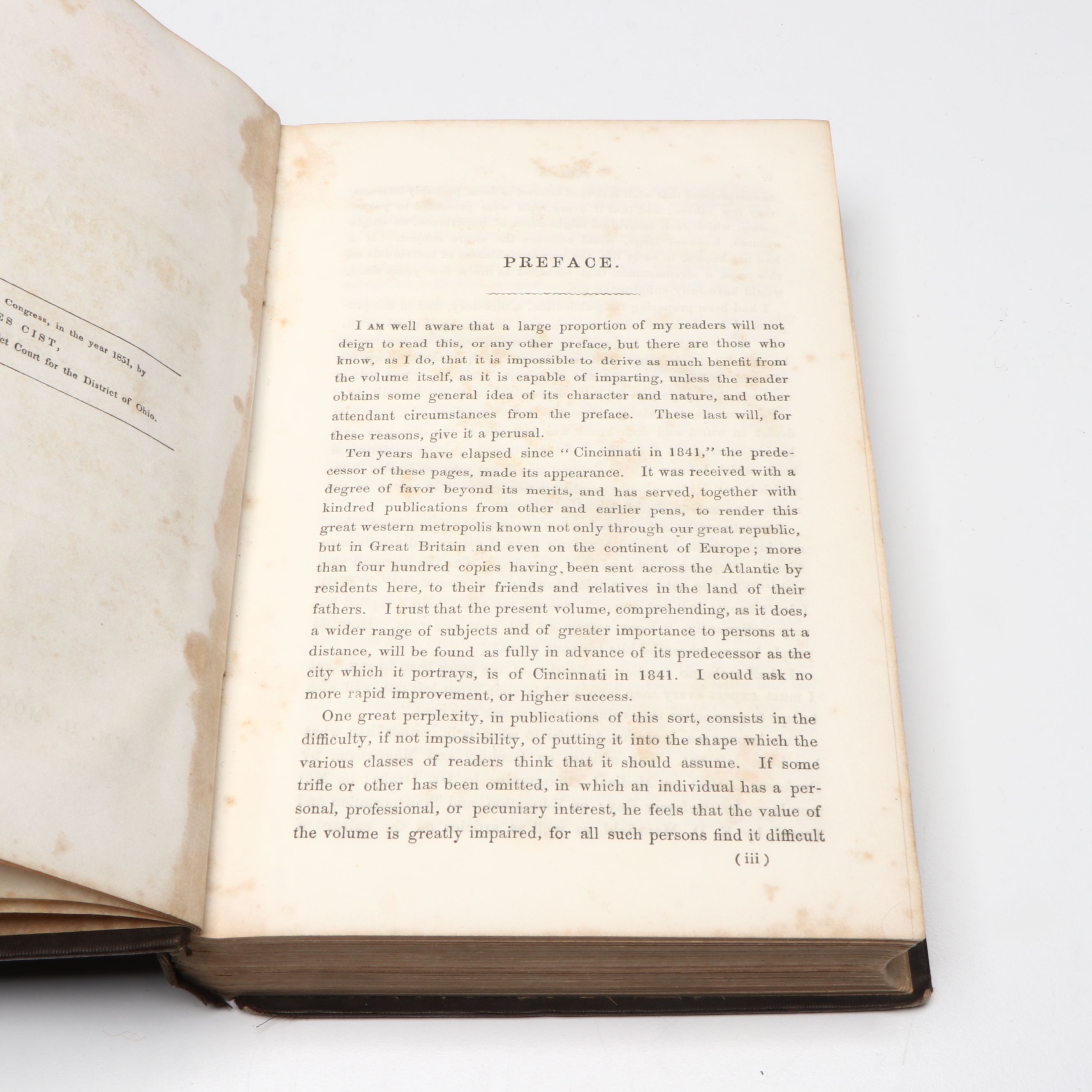 "Cincinnati in 1851" by Charles Cist with Other E.T. Hurley Etching Books