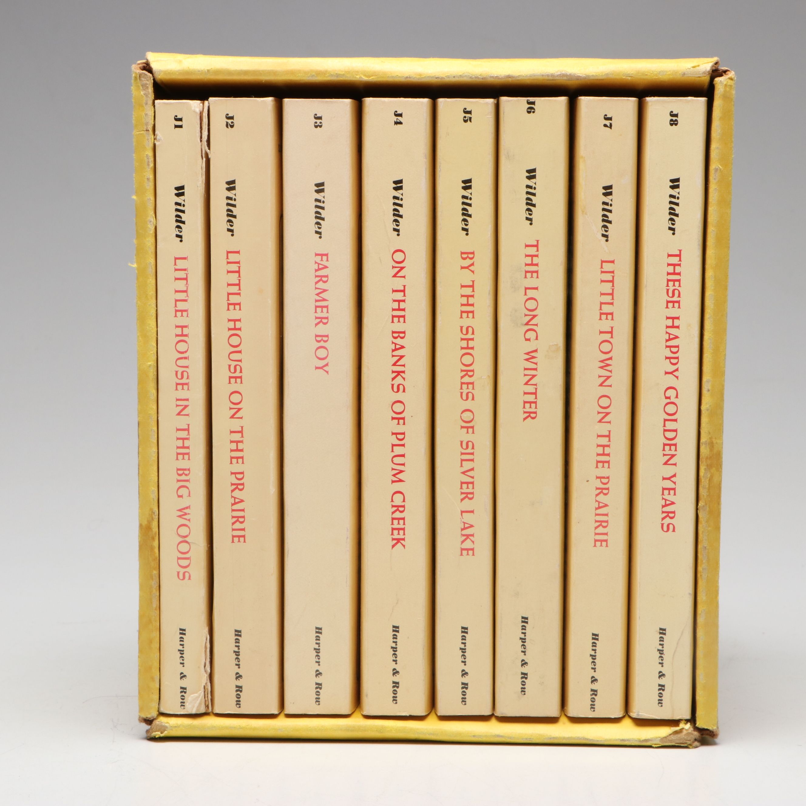 First Harper Trophy Edition "Little House on the Prairie" Box Set by Wilder