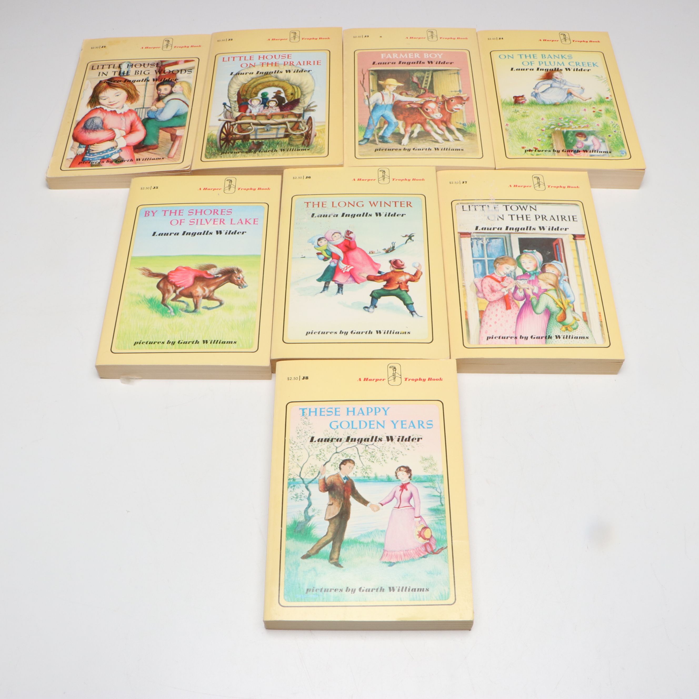First Harper Trophy Edition "Little House on the Prairie" Box Set by Wilder