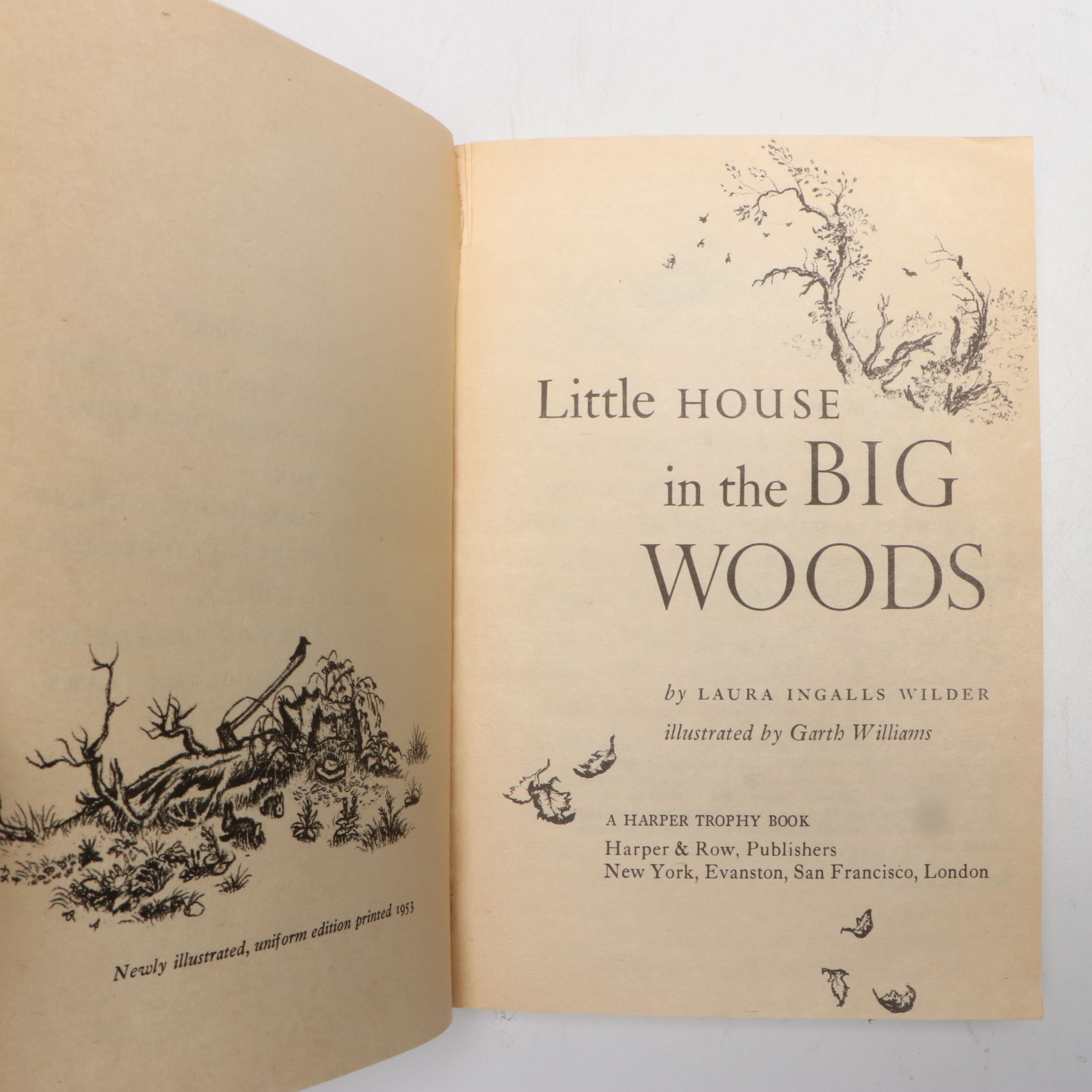 First Harper Trophy Edition "Little House on the Prairie" Box Set by Wilder