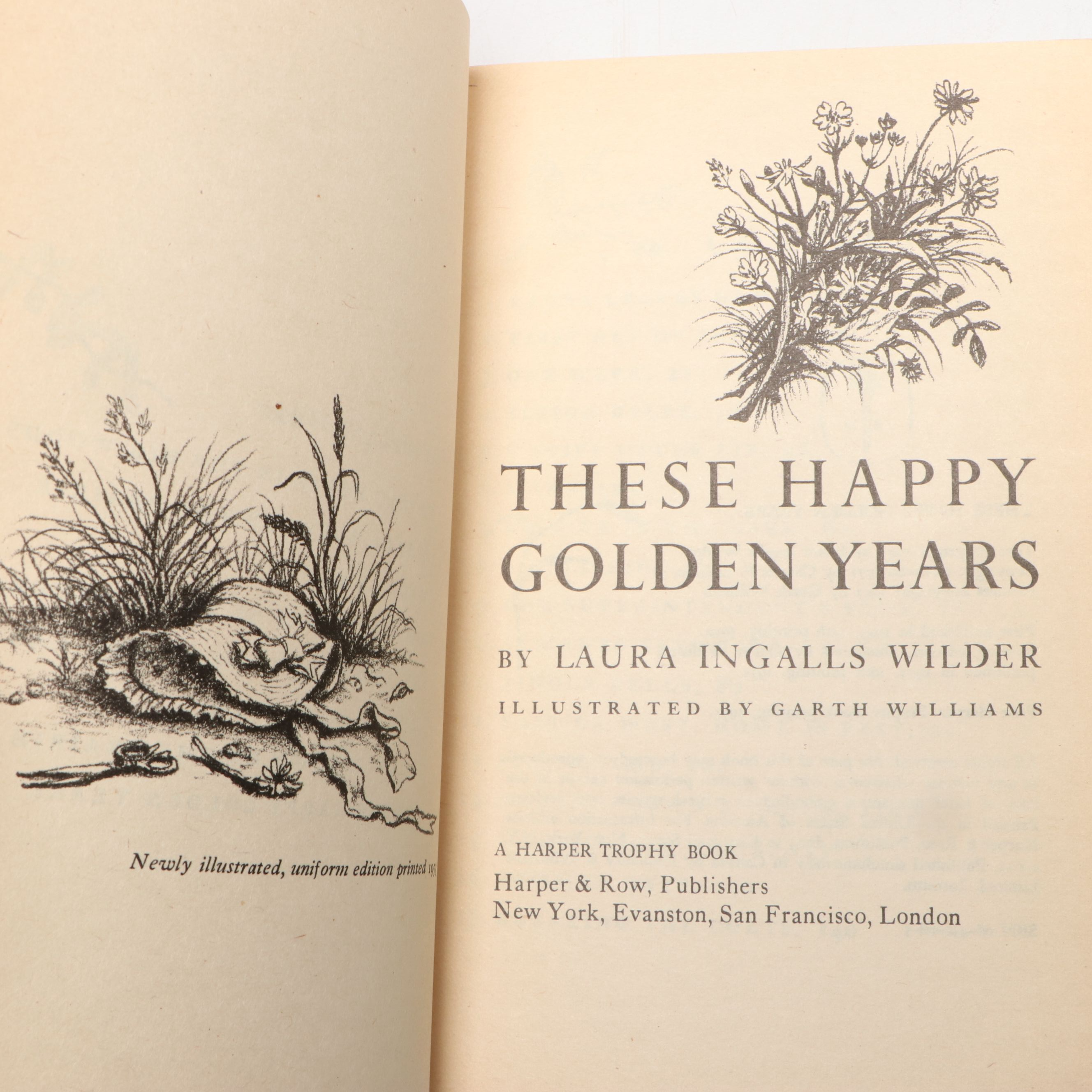 First Harper Trophy Edition "Little House on the Prairie" Box Set by Wilder