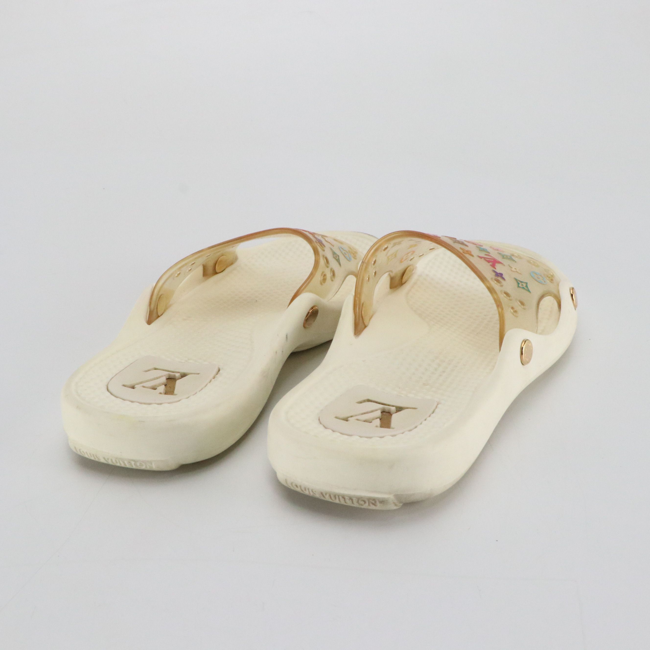 Louis Vuitton Multicolor Monogram Jelly Slide Sandals