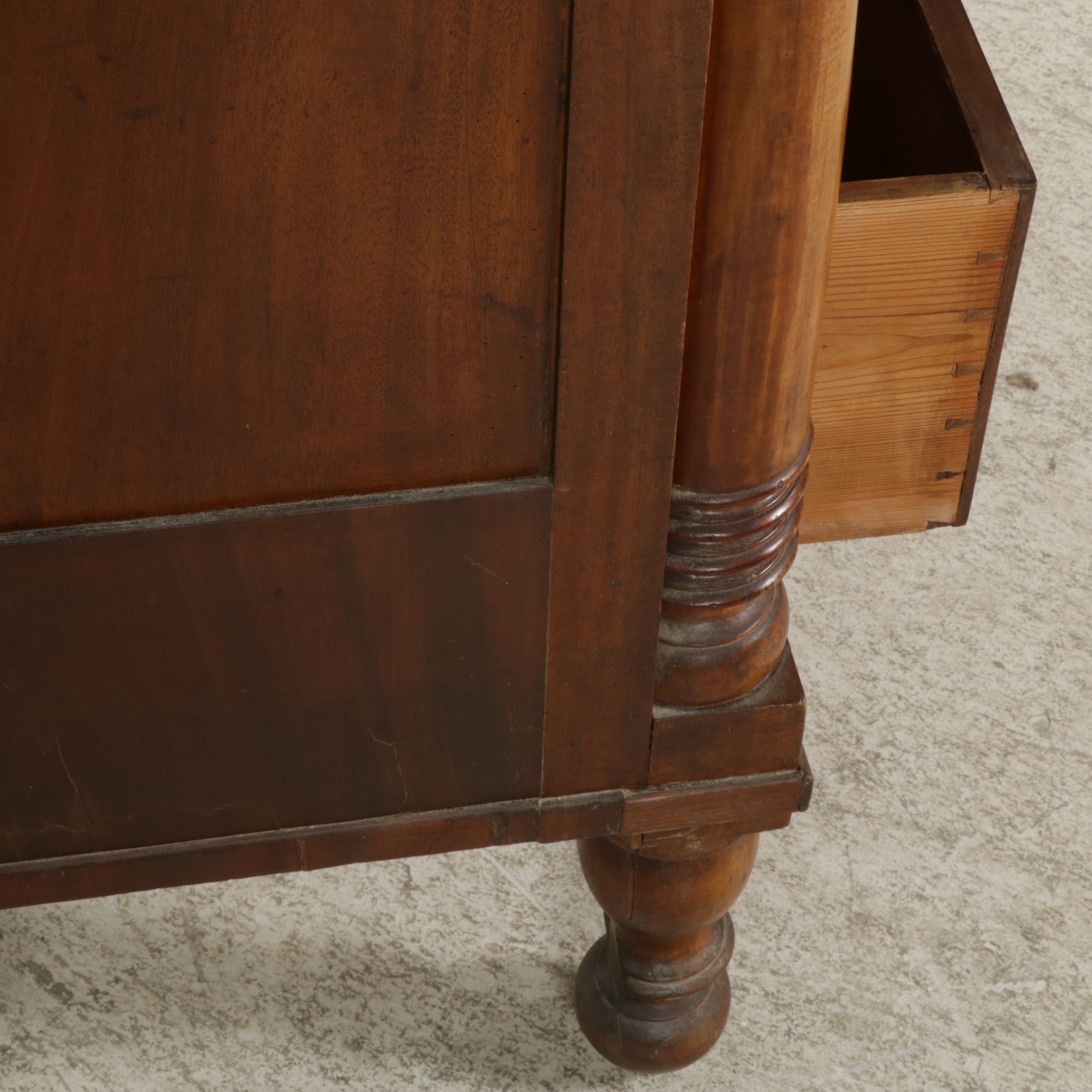 American Empire Mahogany Chest of Drawers, 19th Century