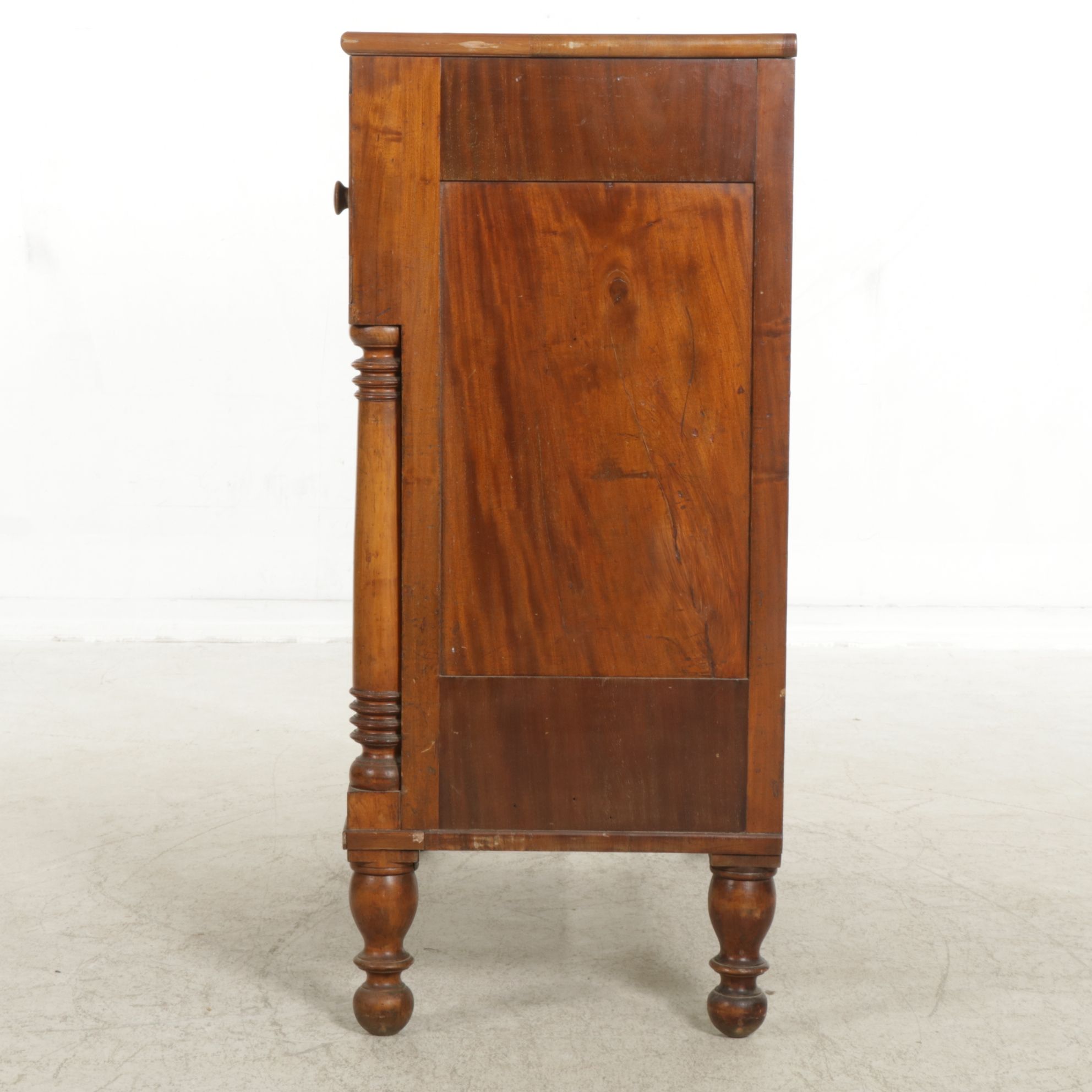 American Empire Mahogany Chest of Drawers, 19th Century