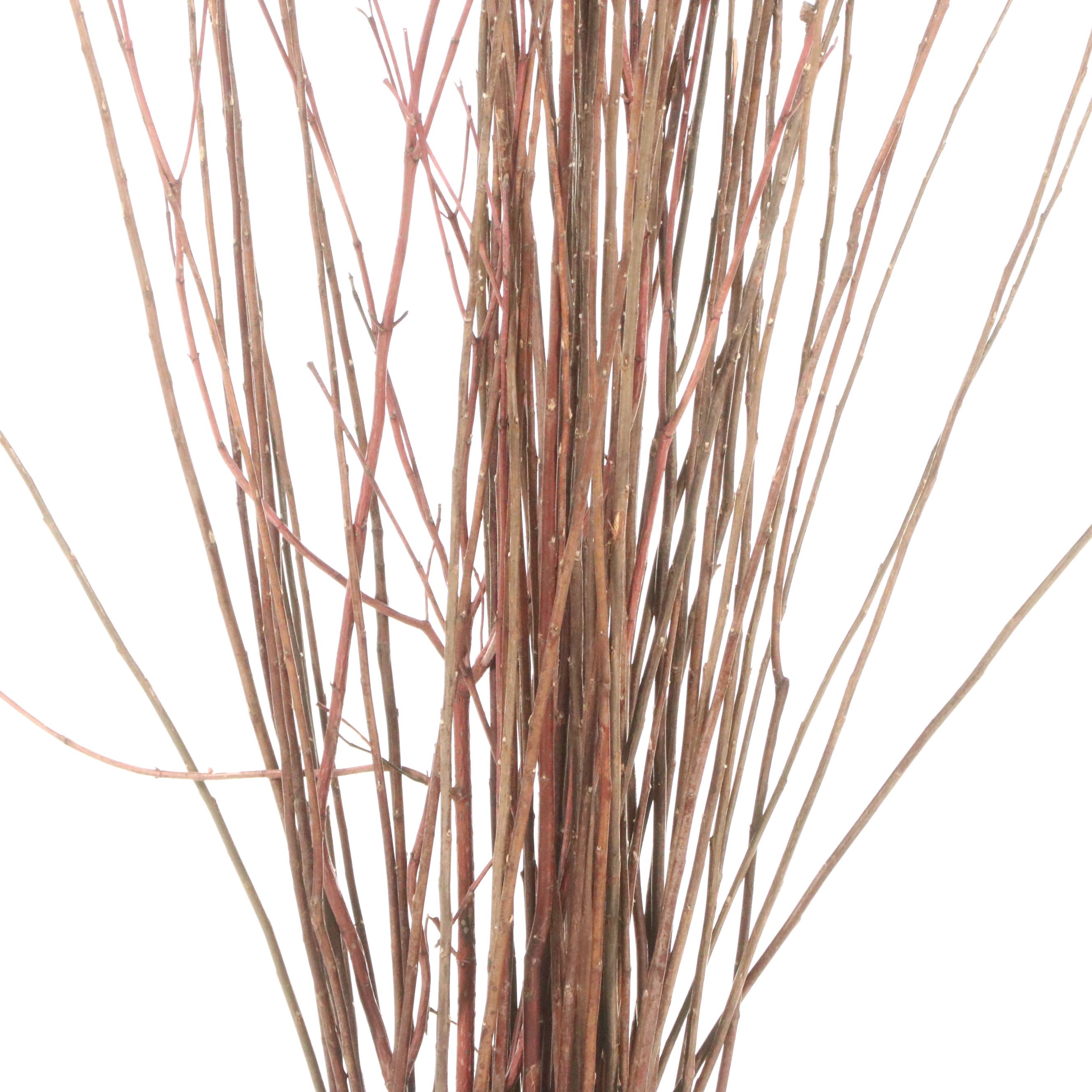 Contemporary Mottled Ceramic Vase with Branches