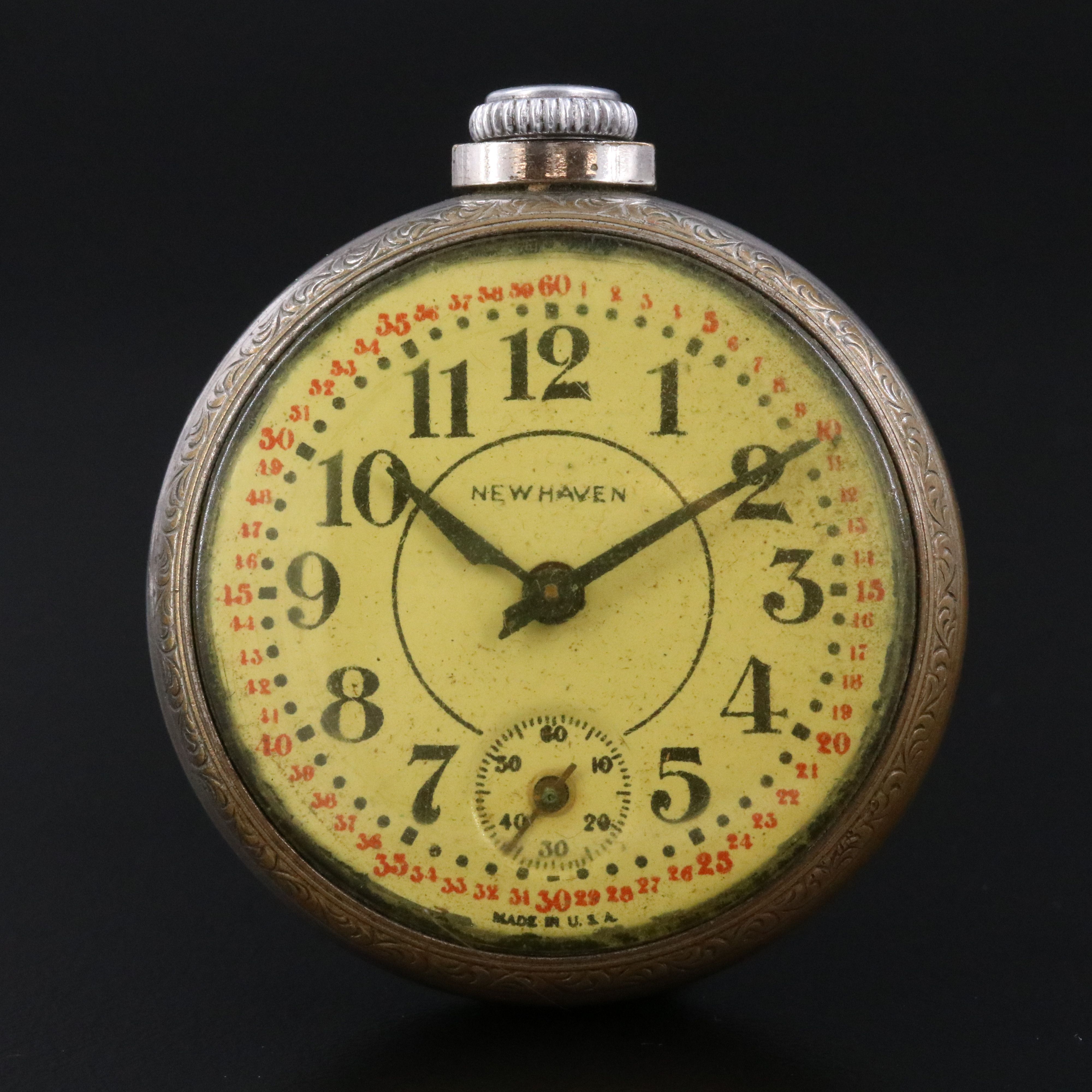 Early 20th Century New Haven Compensated Pocket Watch
