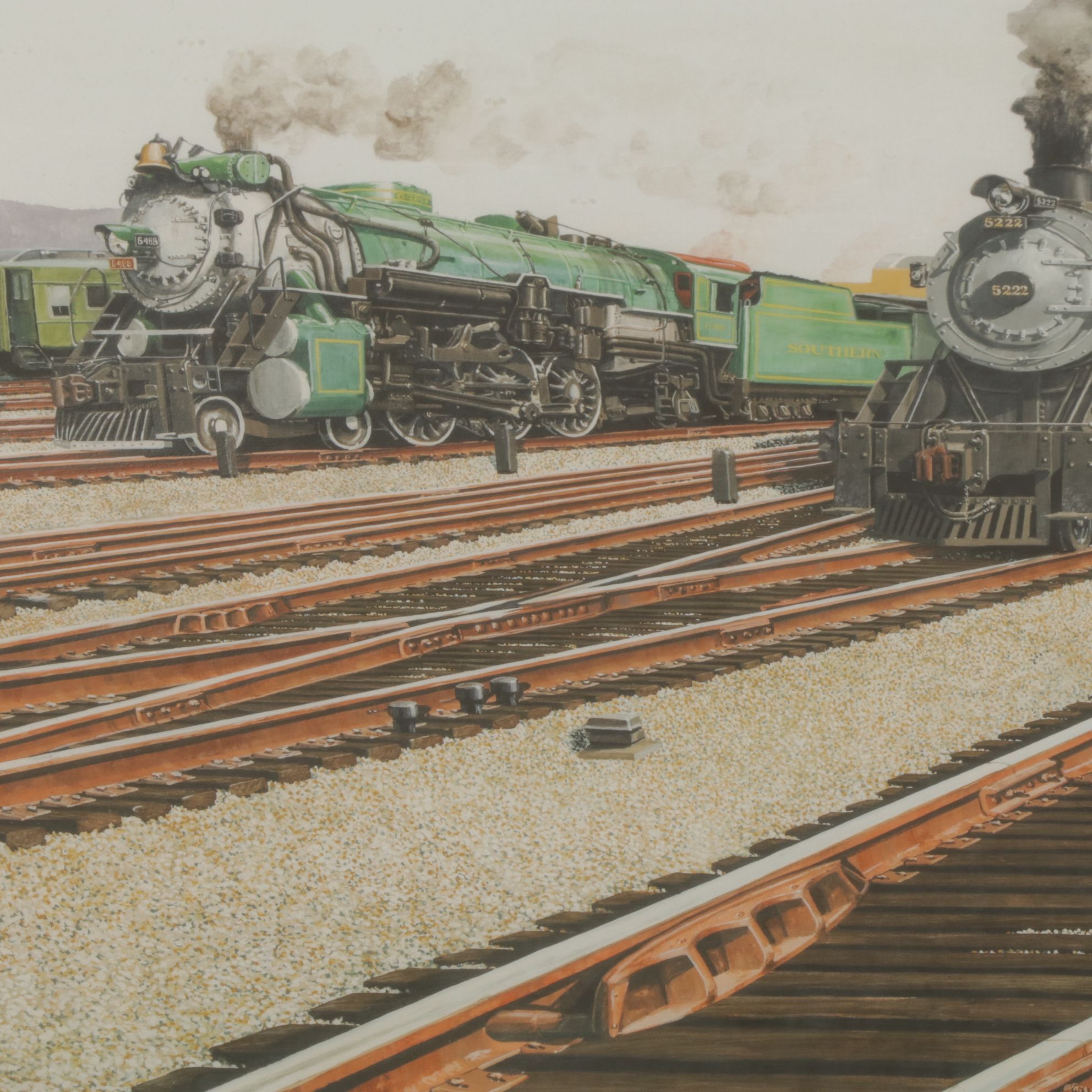 Dave Snyder Giclée "Union Terminal Trackside - 1933", Early 21st Century