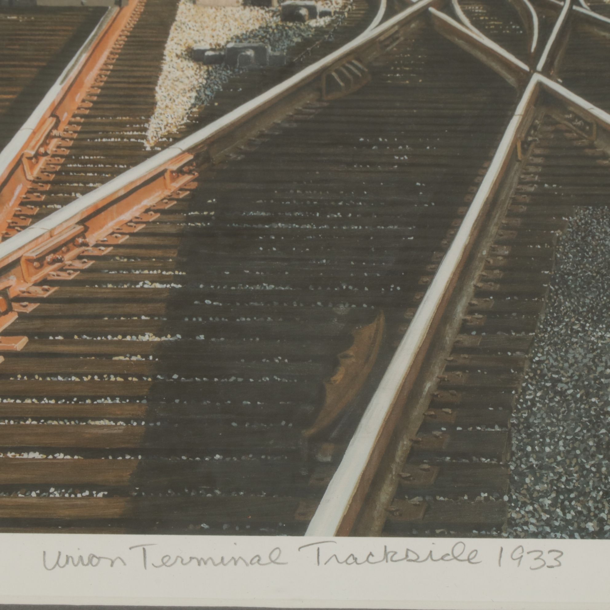 Dave Snyder Giclée "Union Terminal Trackside - 1933", Early 21st Century