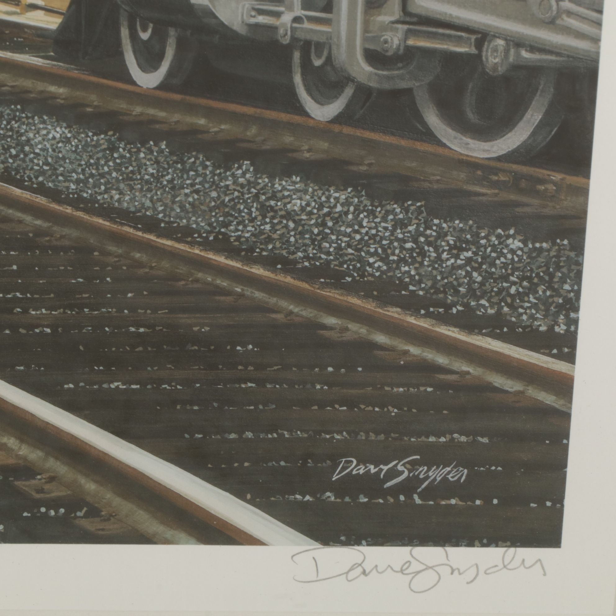 Dave Snyder Giclée "Union Terminal Trackside - 1933", Early 21st Century