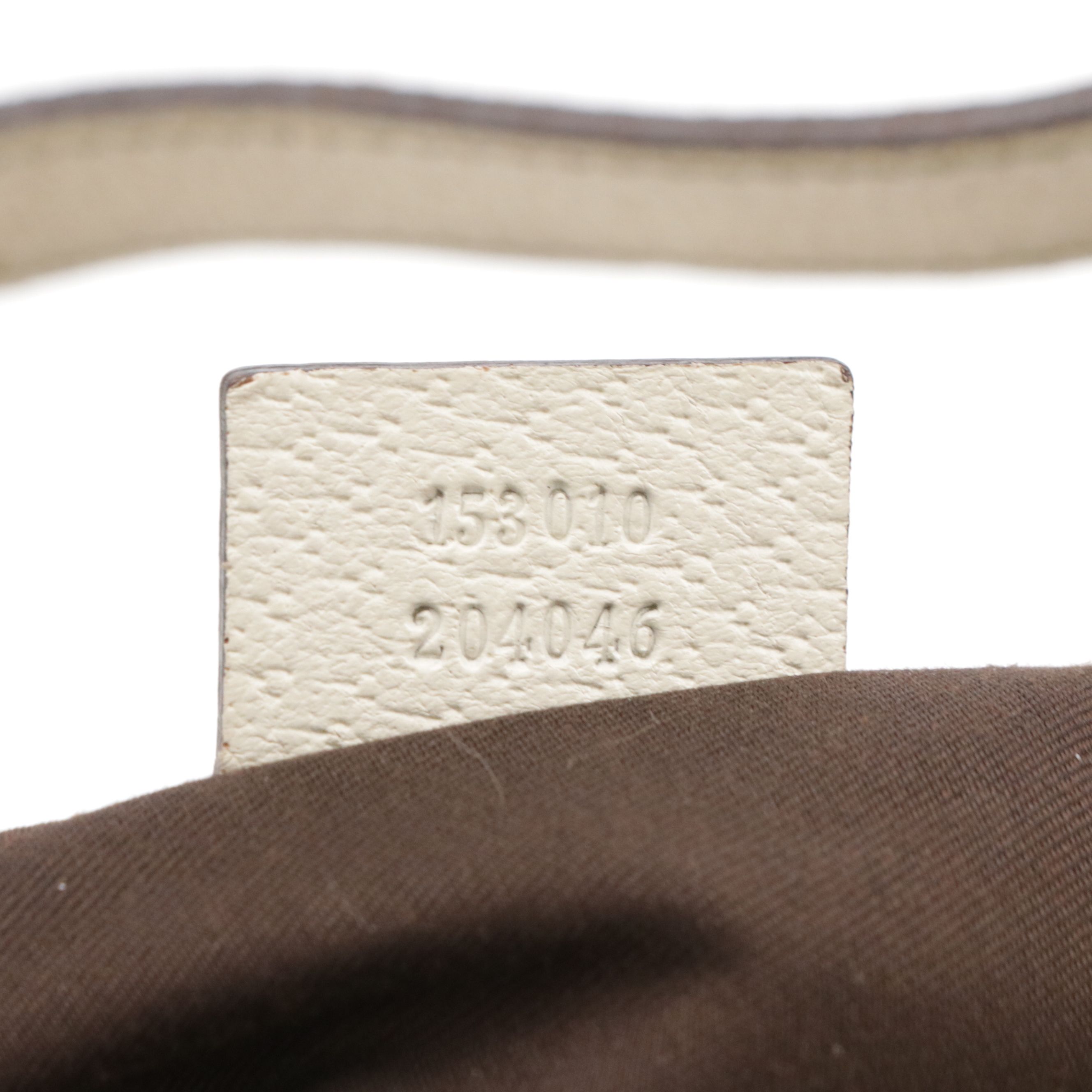 Gucci Hobo Shoulder Bag in GG Canvas and Ivory Leather Trim