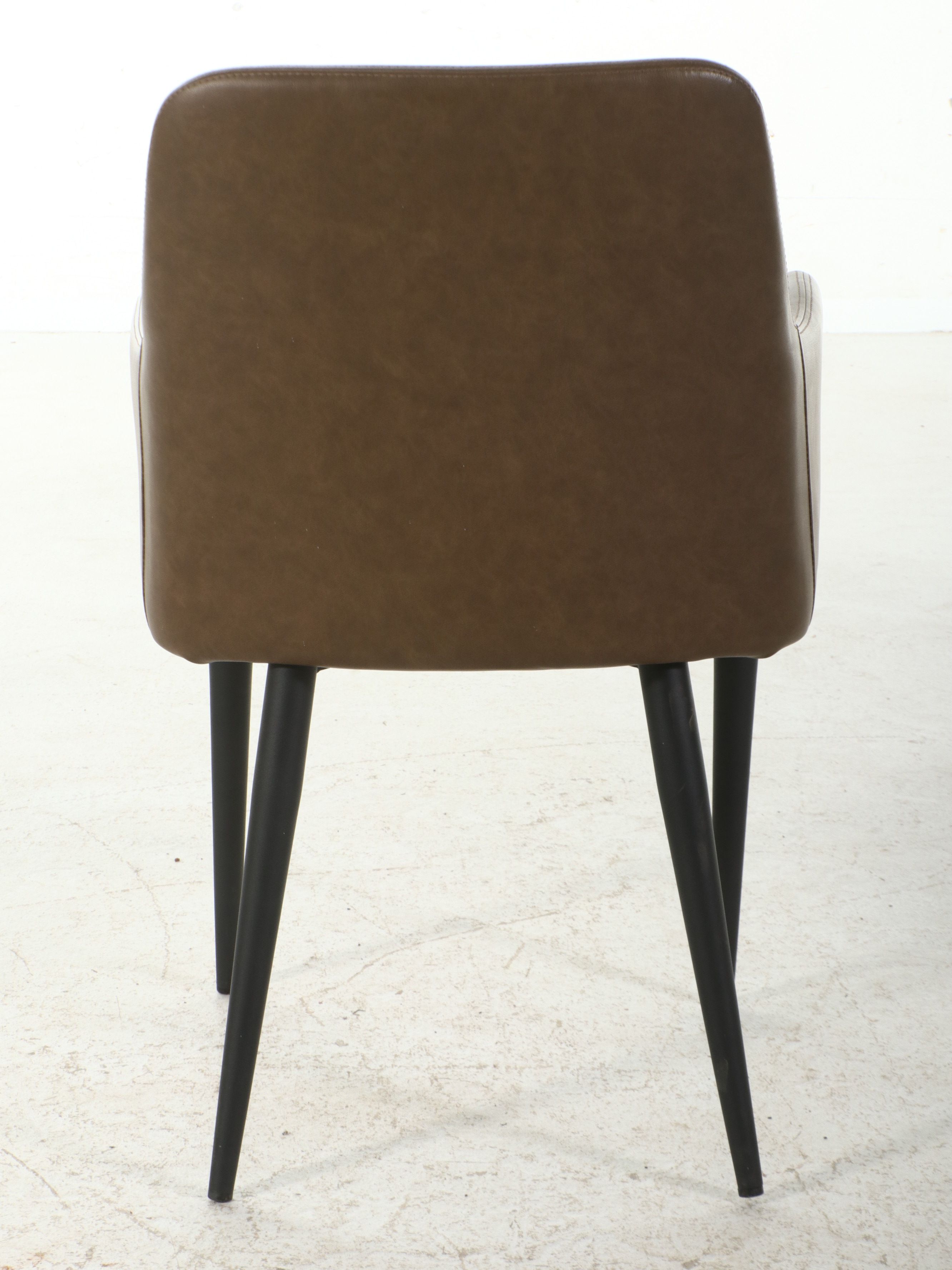 Pair of Moe’s Home Collection "Cantata" Quilted Faux Leather Armchairs