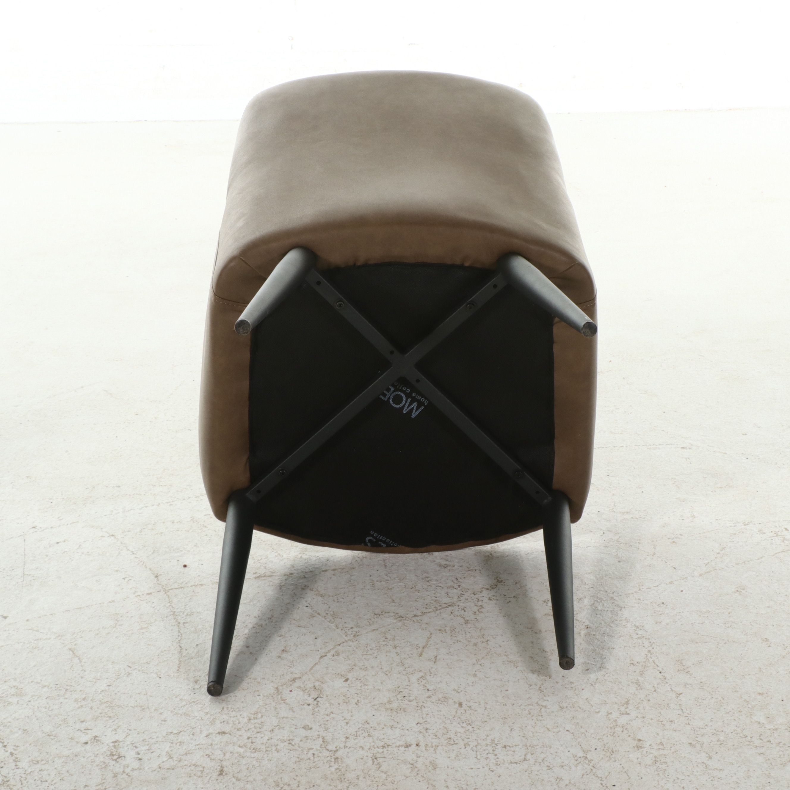 Pair of Moe’s Home Collection "Cantata" Quilted Faux Leather Armchairs