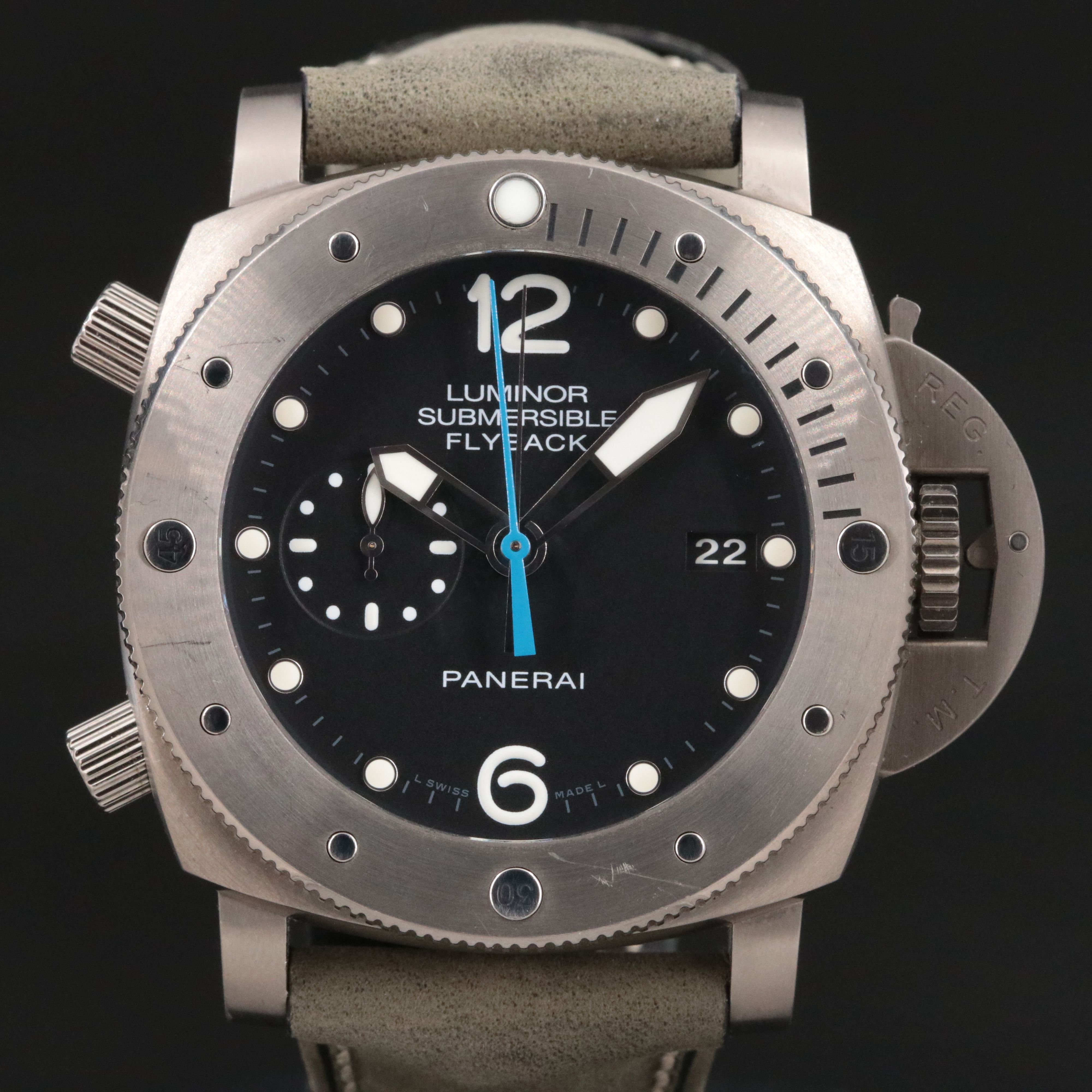 Panerai Luminor Submersible 1950 3 Days Chrono Flyback Titanio Watch PAM00614