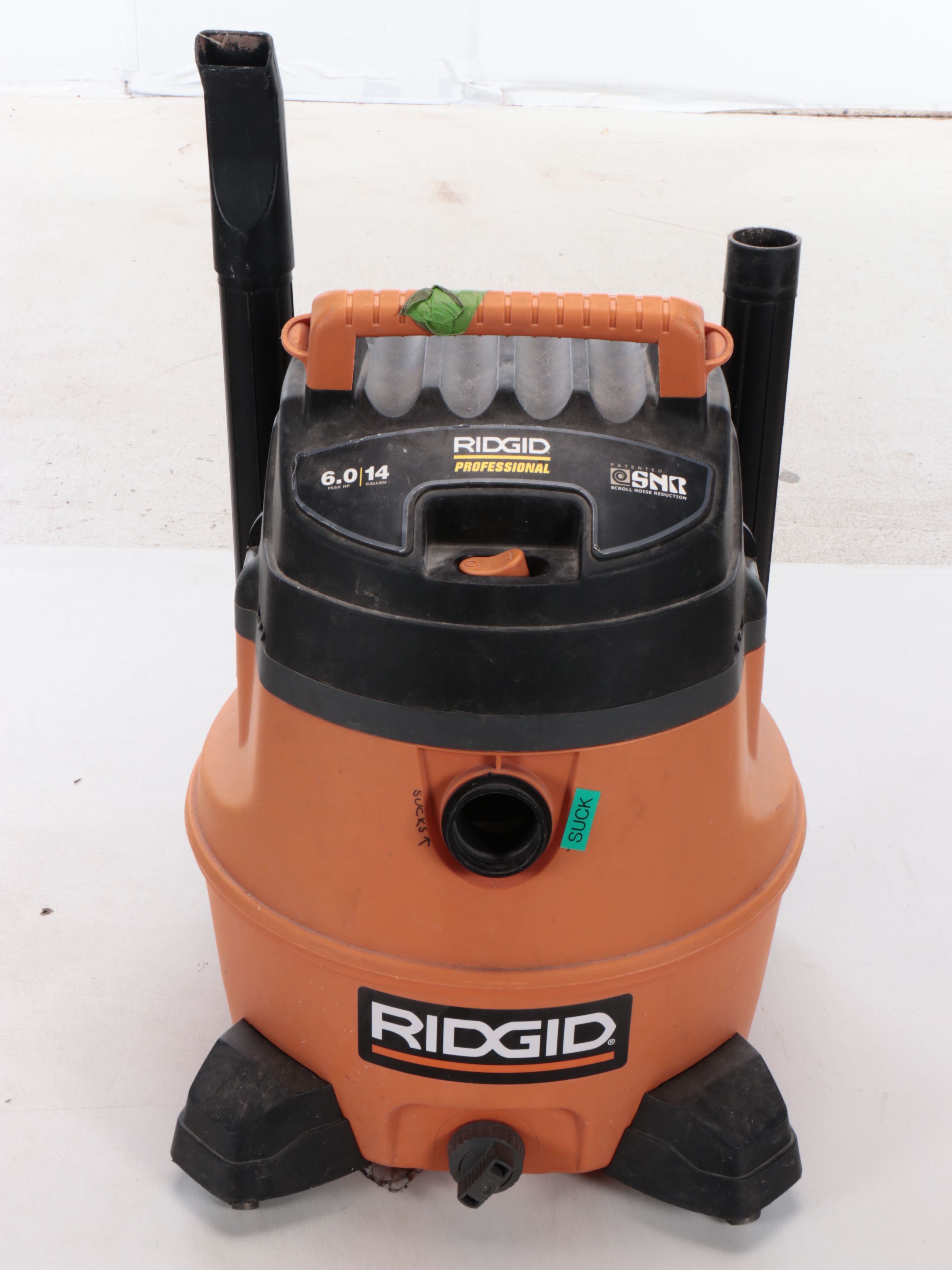 Rigid Shop-Vac with Milwaukee Hand Cart
