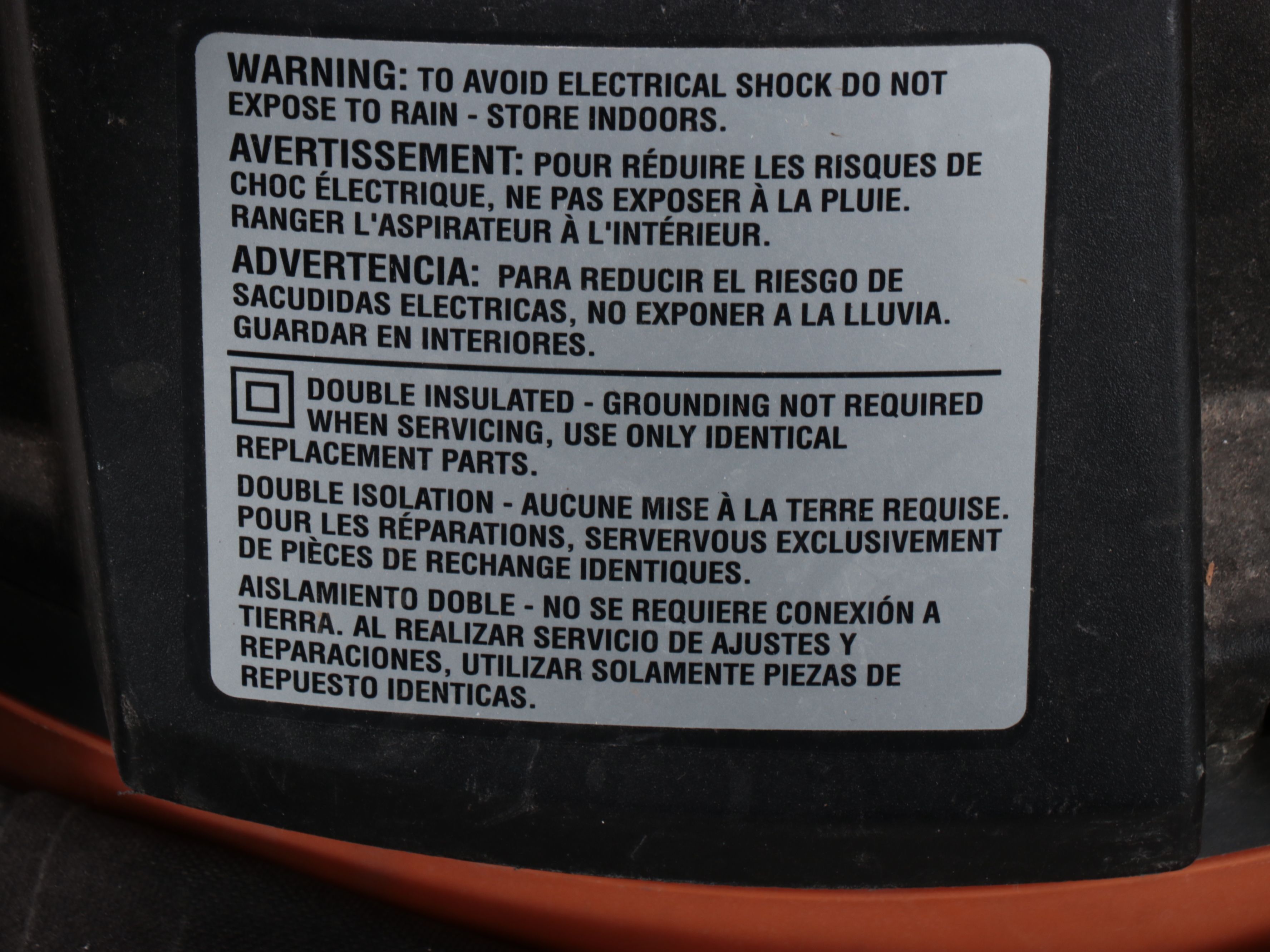 Rigid Shop-Vac with Milwaukee Hand Cart