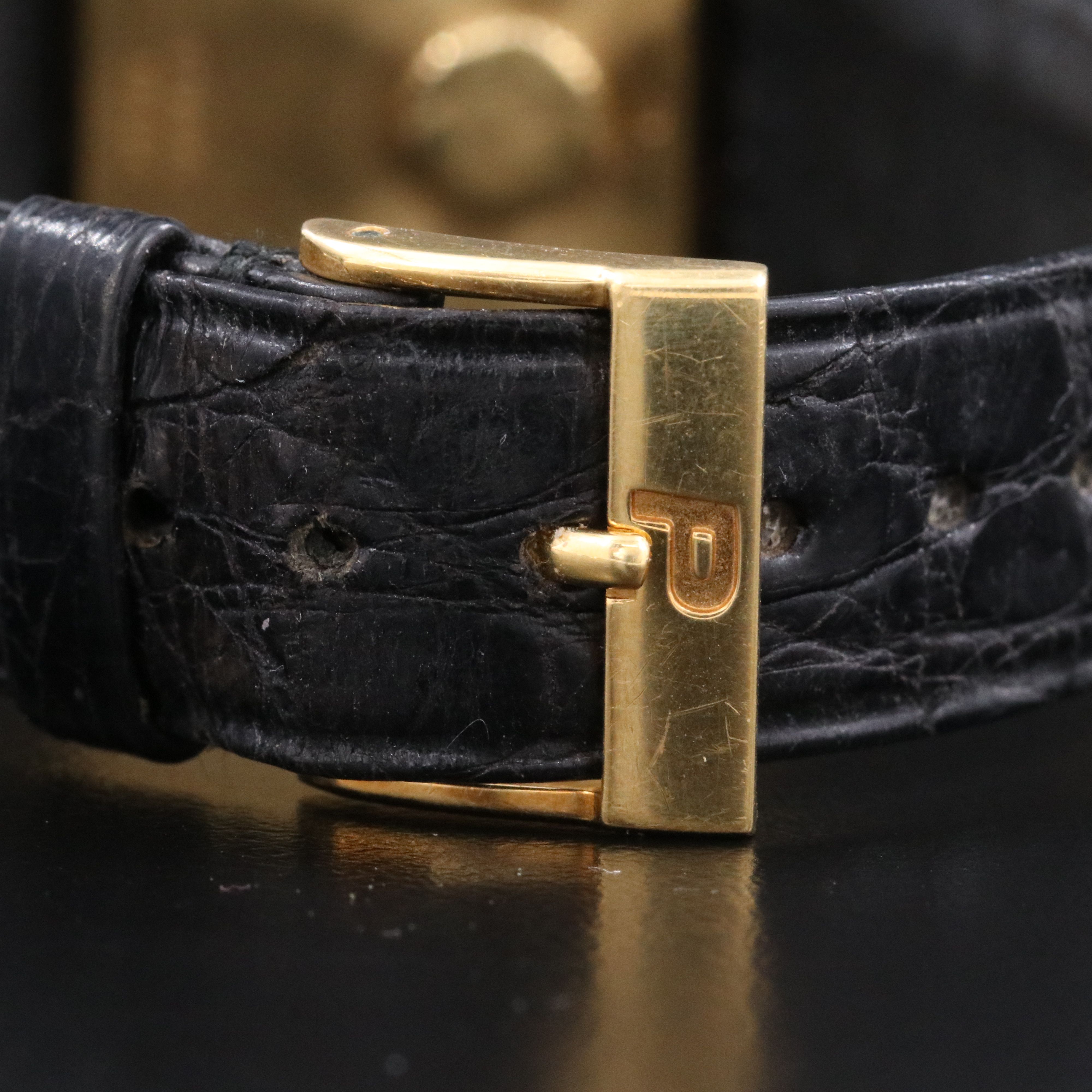 18K Piaget Protocole Tank White Roman Dial Quartz Ref. 74101 Watch