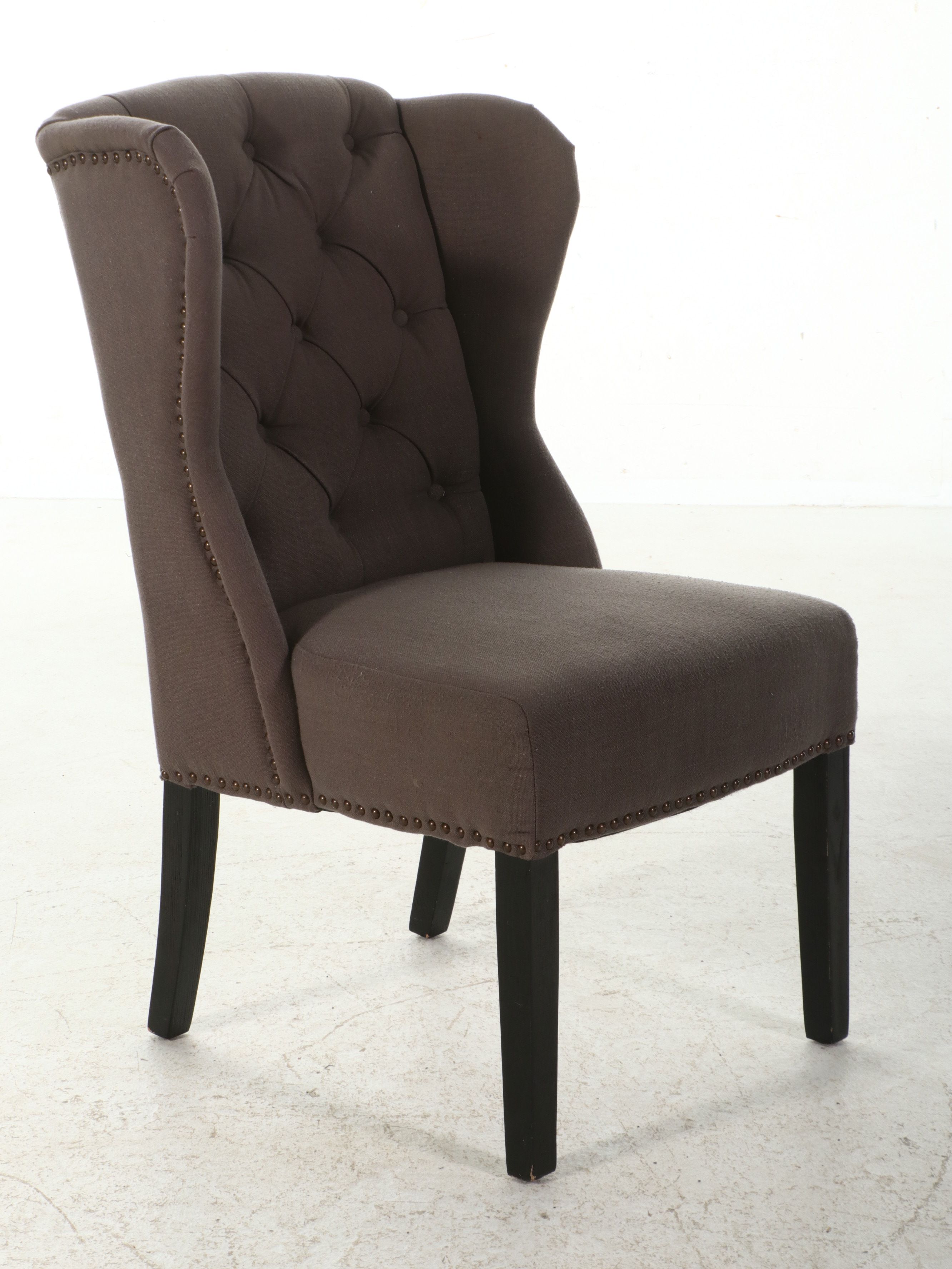 Pair of Arhaus "Camden" Tufted Wingback Chairs