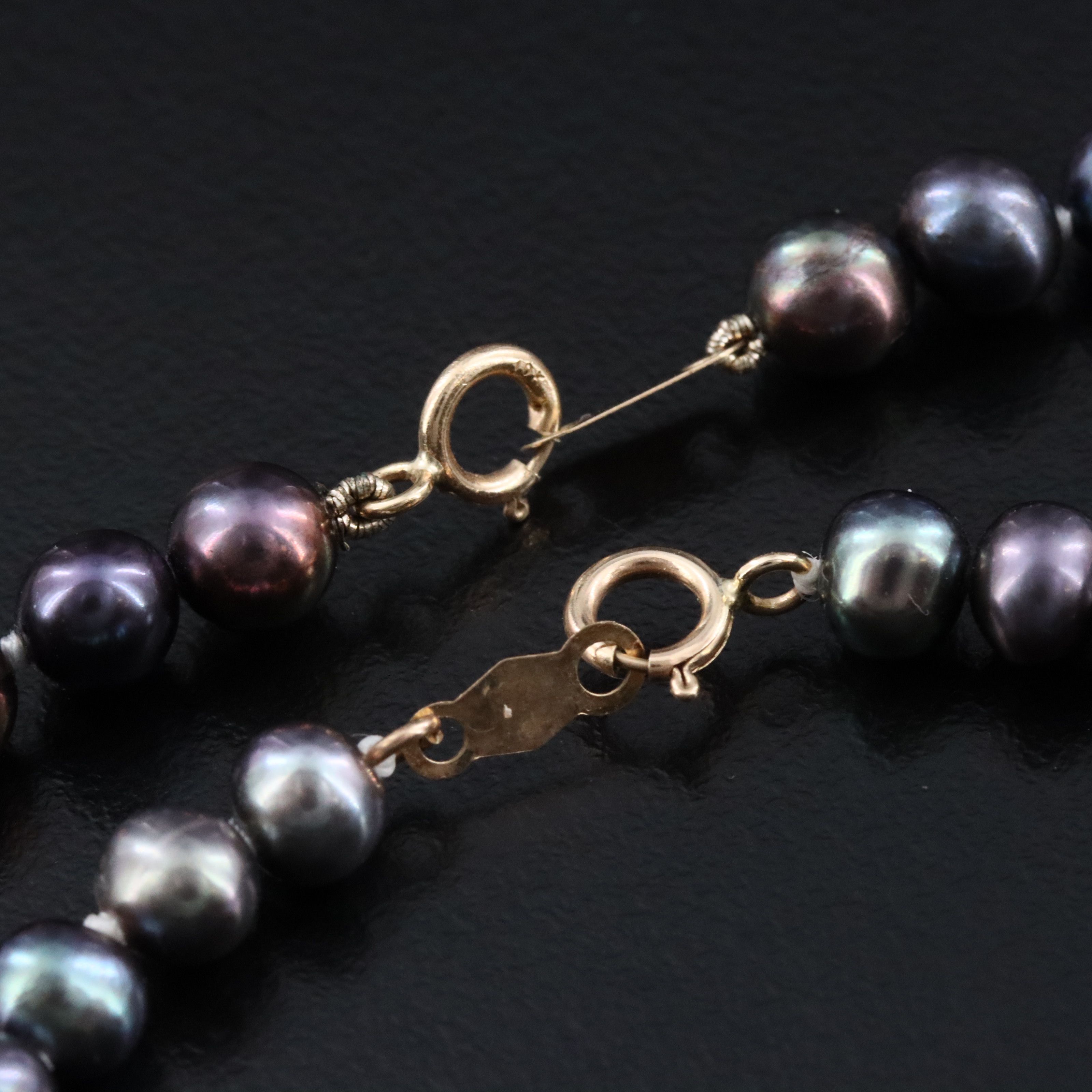 Pearl Necklace and Bracelet with 10K Clasp