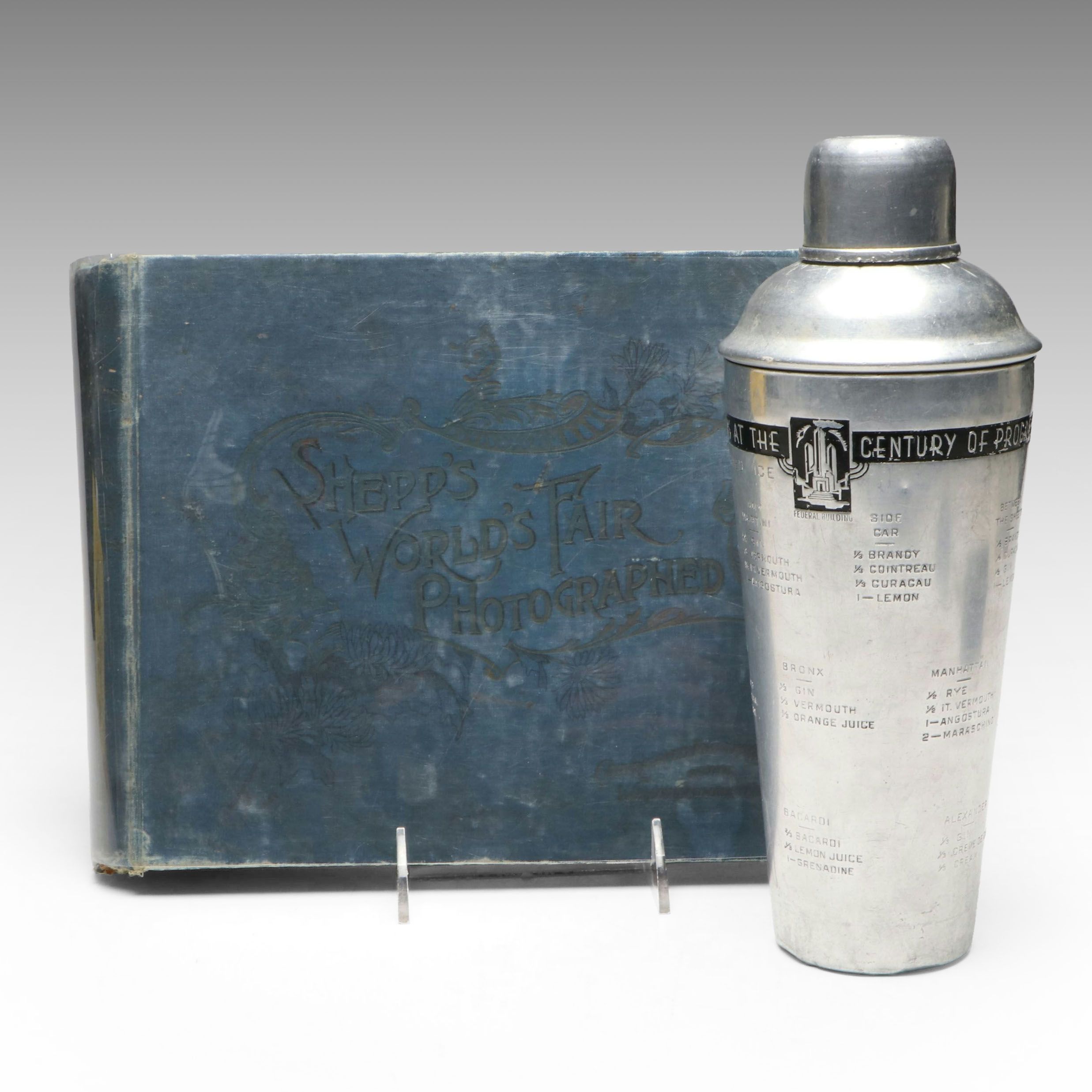 1893 "Shepp's World's Fair Photographed" and 1934 World's Fair Shaker