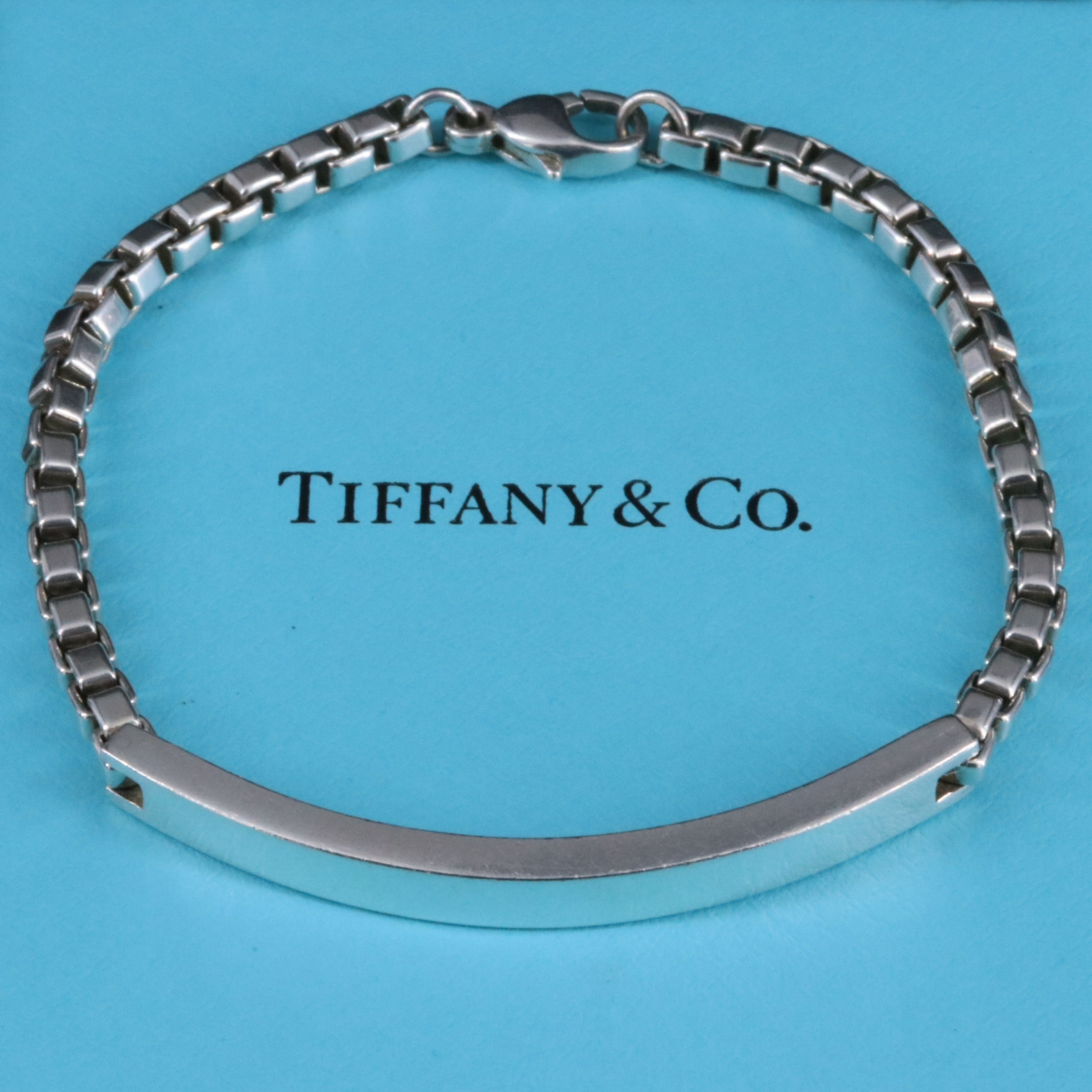 Tiffany & Co. Sterling ID Venetian Link Bracelet
