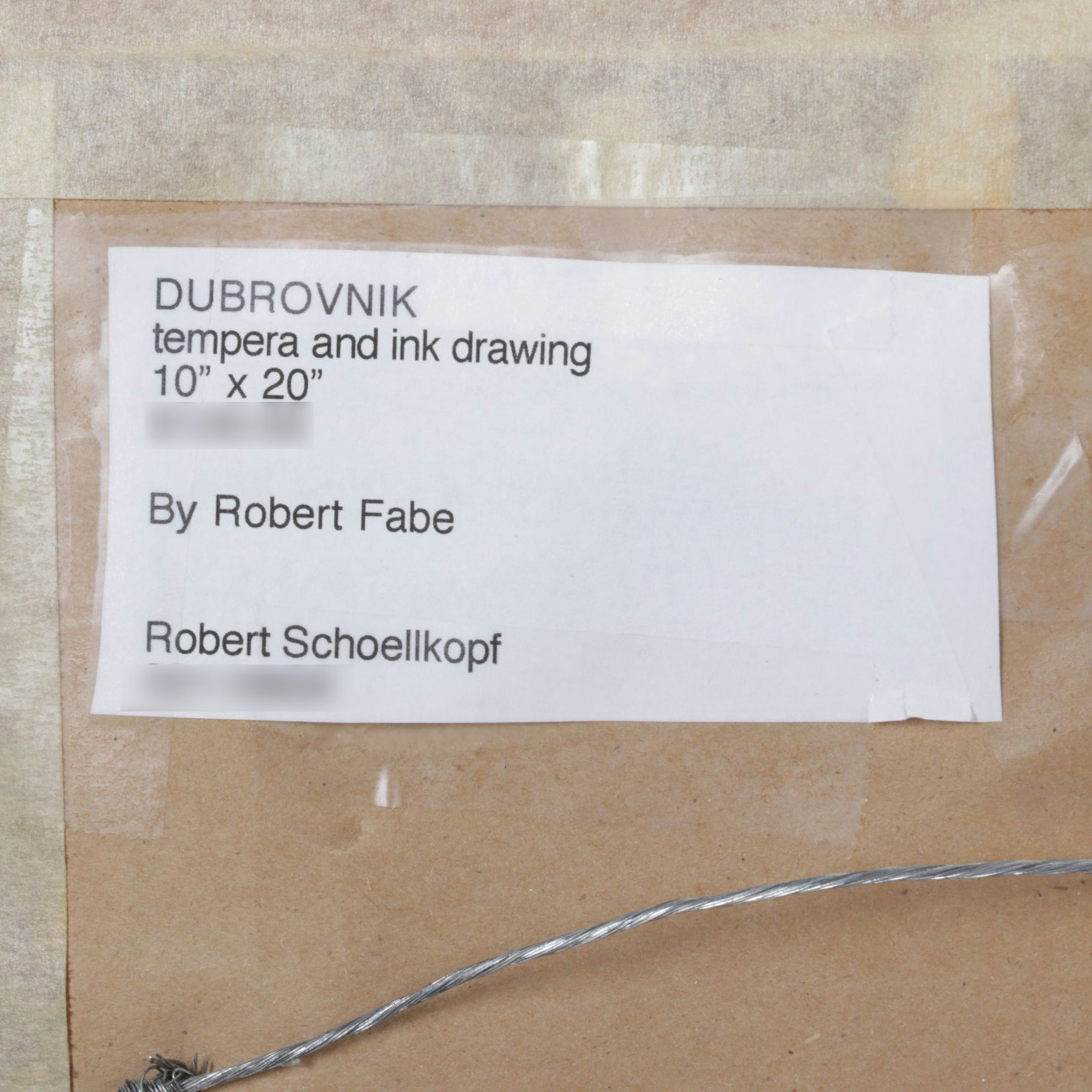 Robert Fabe Offset Lithograph "Dubrovnik", Late 20th to Early 21st Century