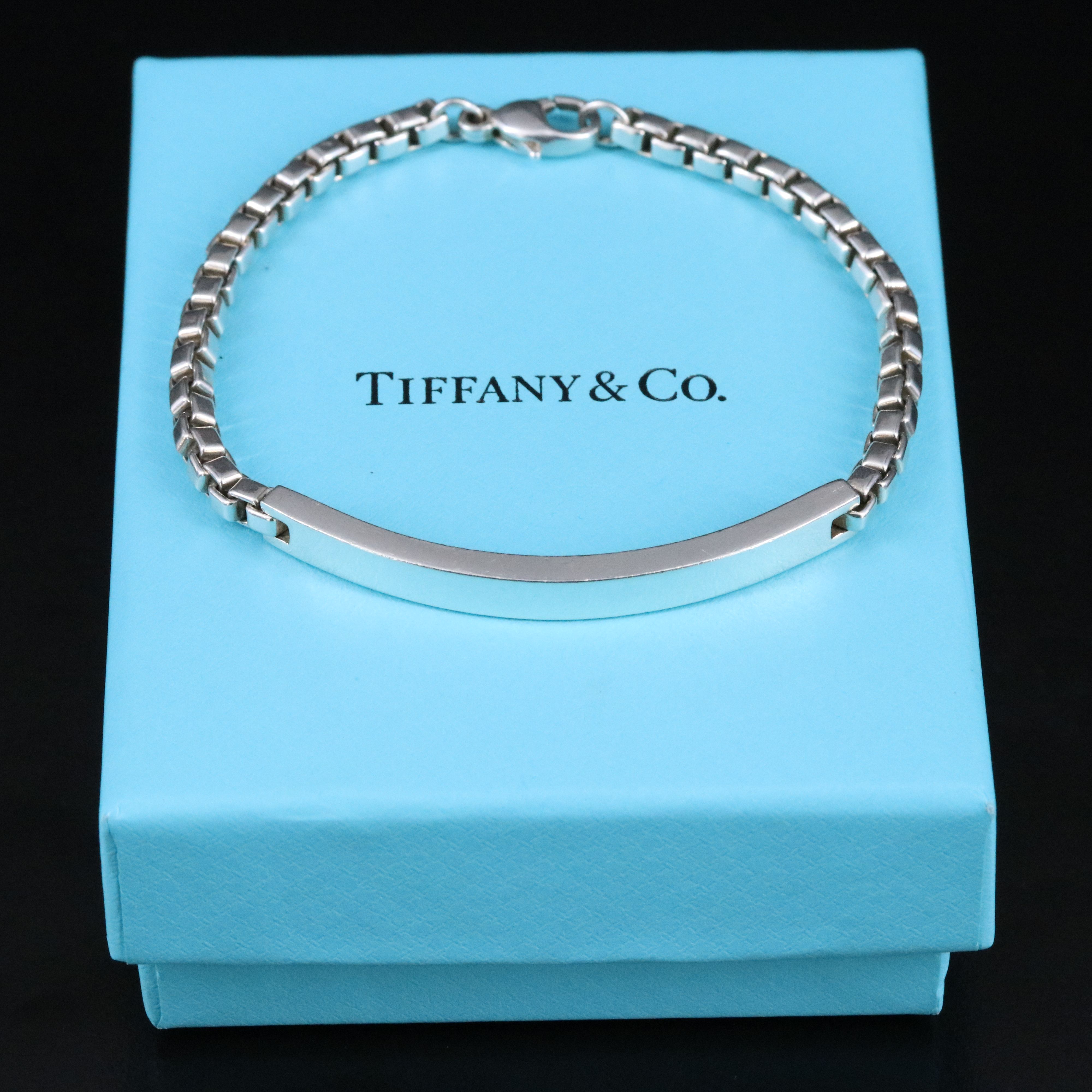 Tiffany & Co. Sterling ID Venetian Link Bracelet