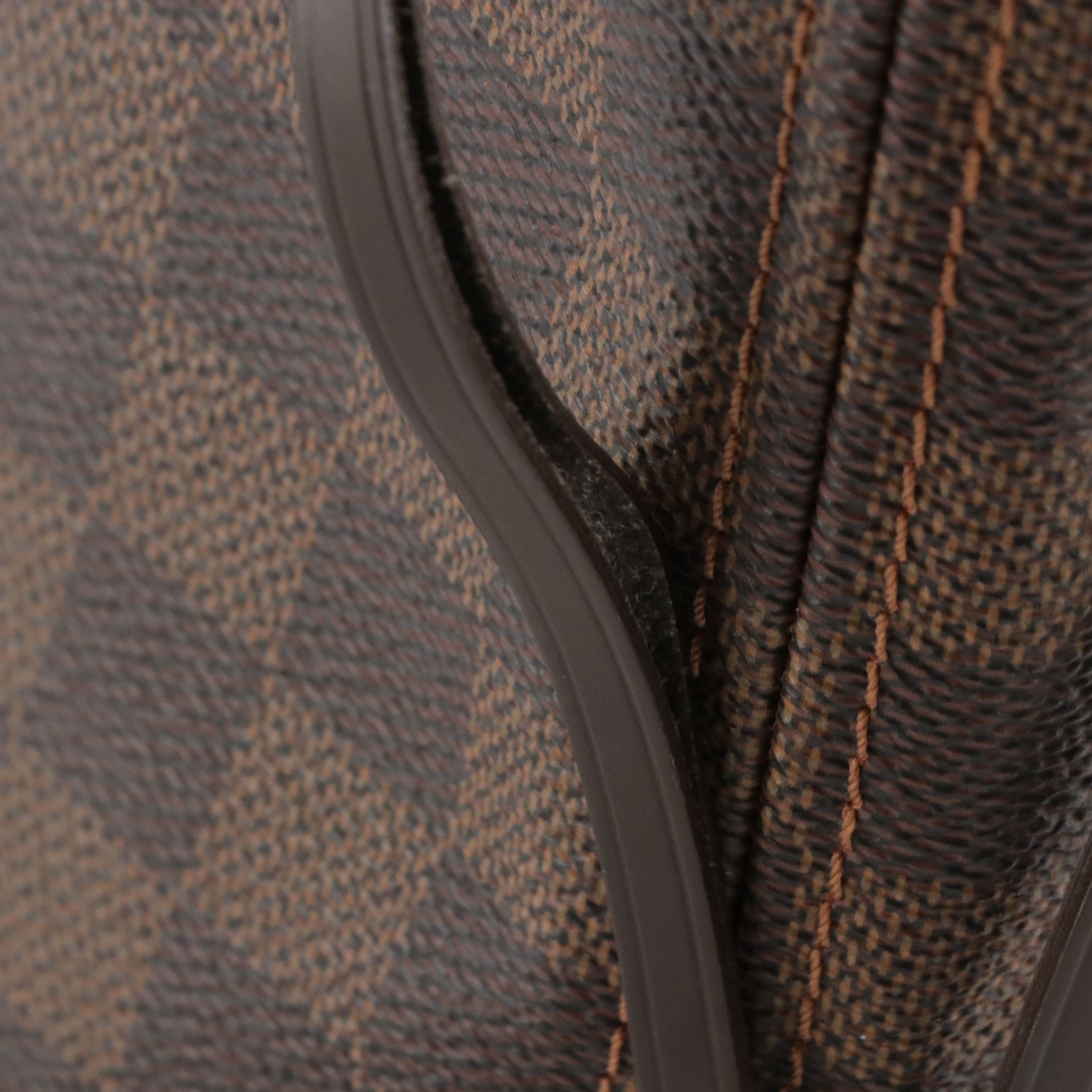 Louis Vuitton Neverfull PM Tote Bag in Damier Ebene Canvas and Brown Leather