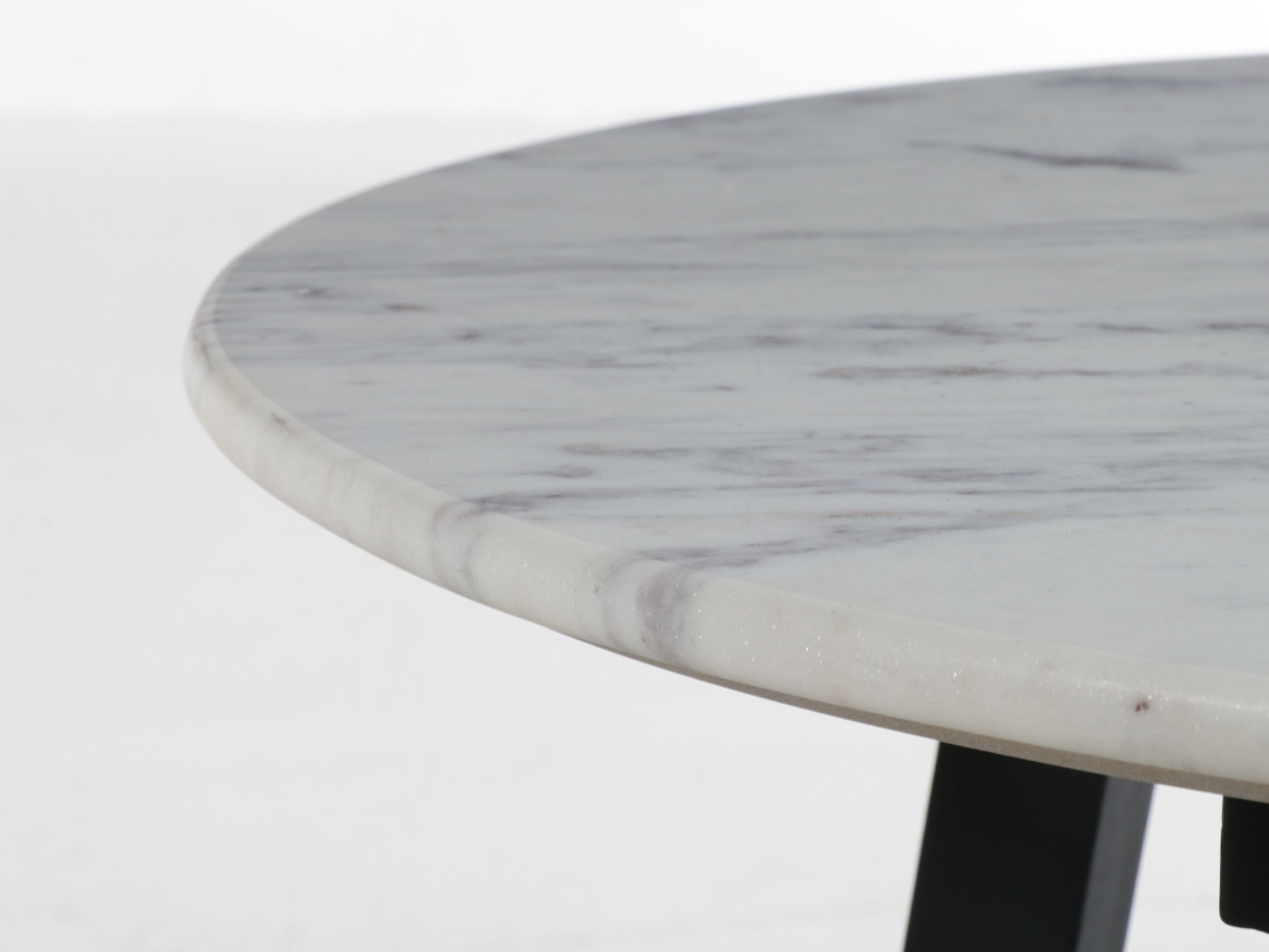 Modern Marble Top Circular Accent Table