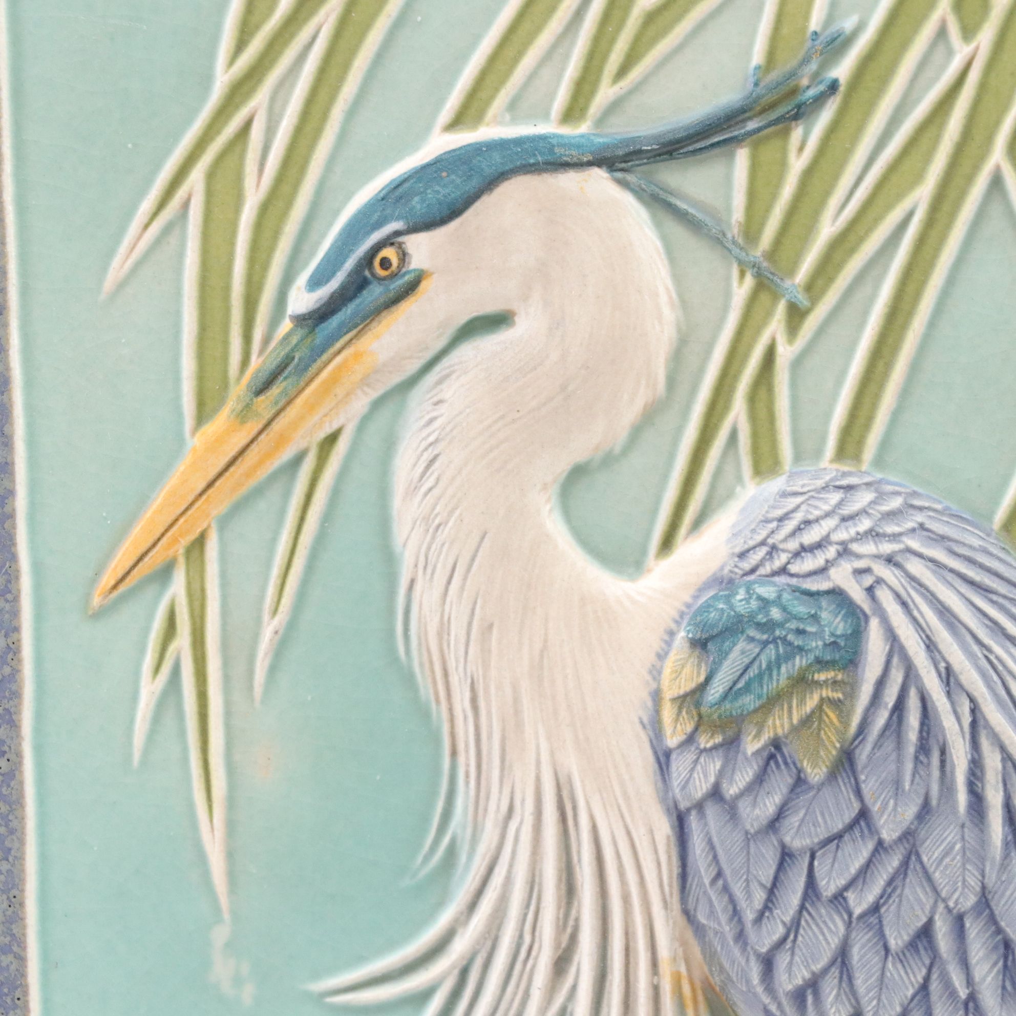 Medicine Bluff Studio Heron and Tree Frog Decorative Tiles by John Beasley