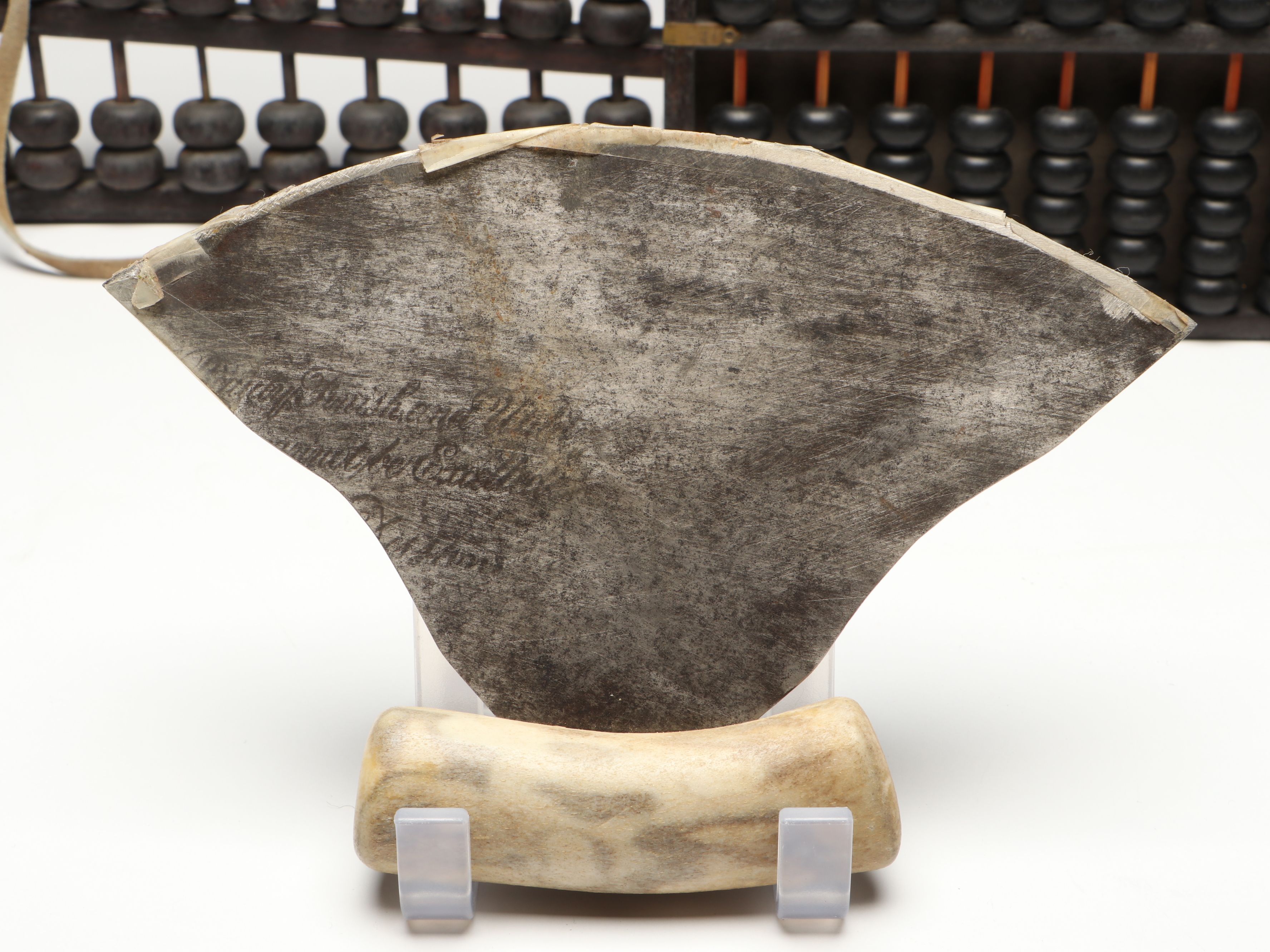 Arctic Indigenous Knives, Vintage Wood Abacuses and Amethyst Cluster