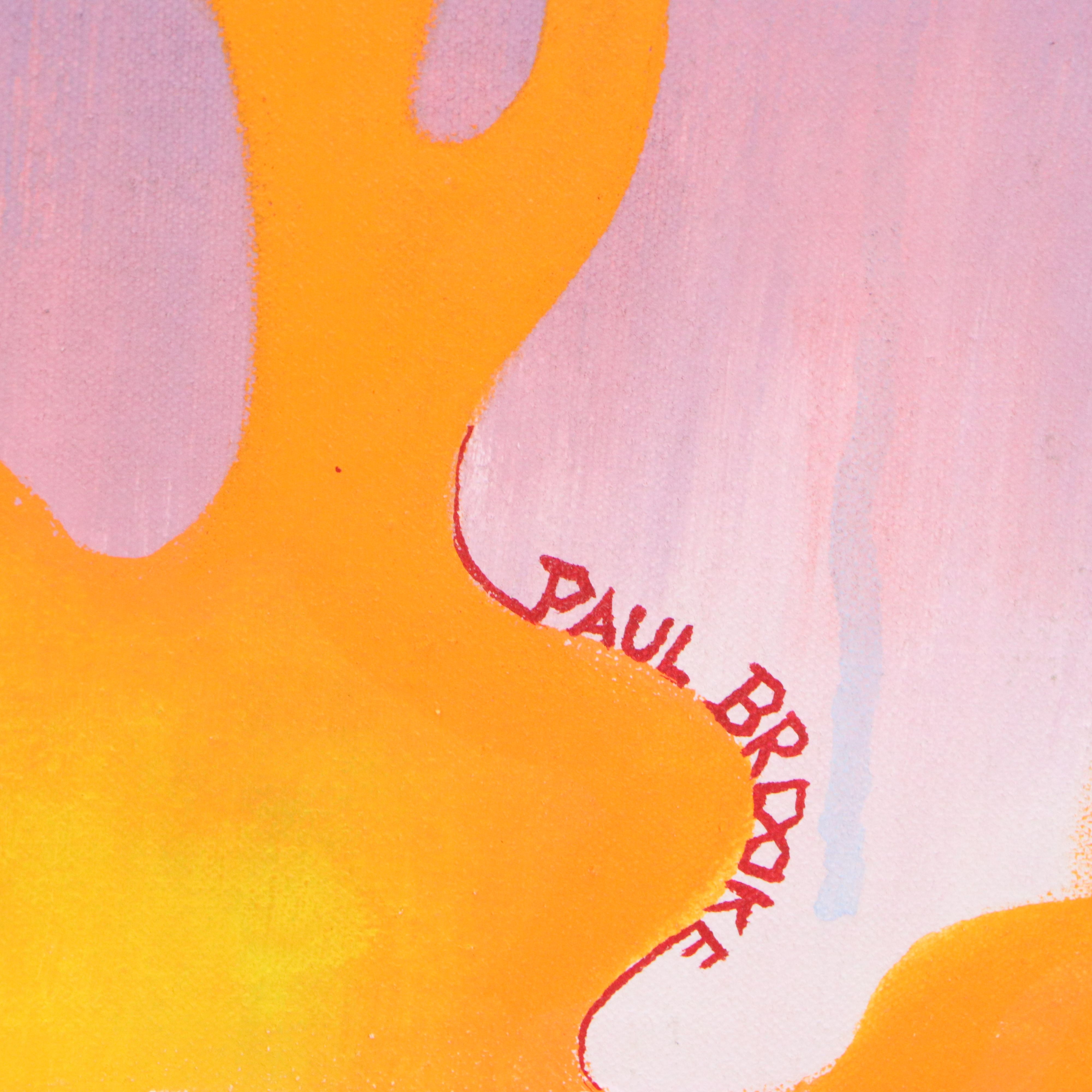 Paul Brooke Abstract Acrylic Painting, Late 20th to 21st Century
