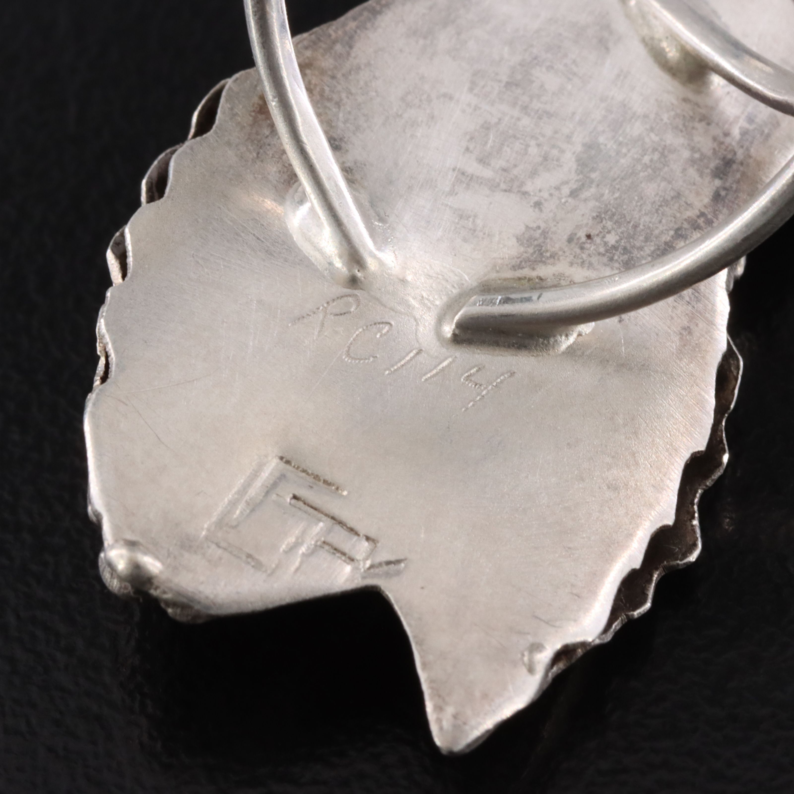 Western Signed Sterling Appliqué Ring