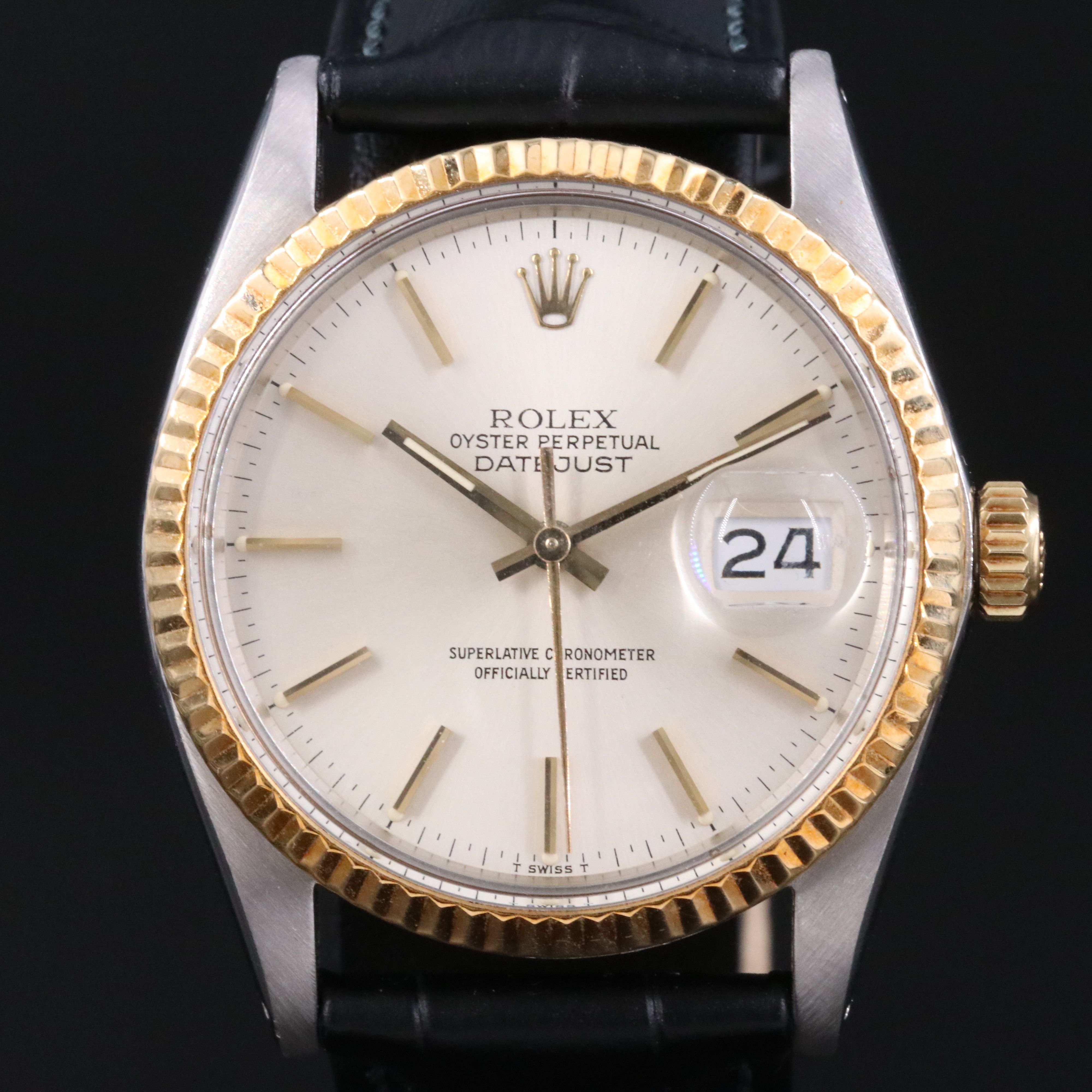 1984 Rolex Two Tone Datejust Ref. 16013 Watch