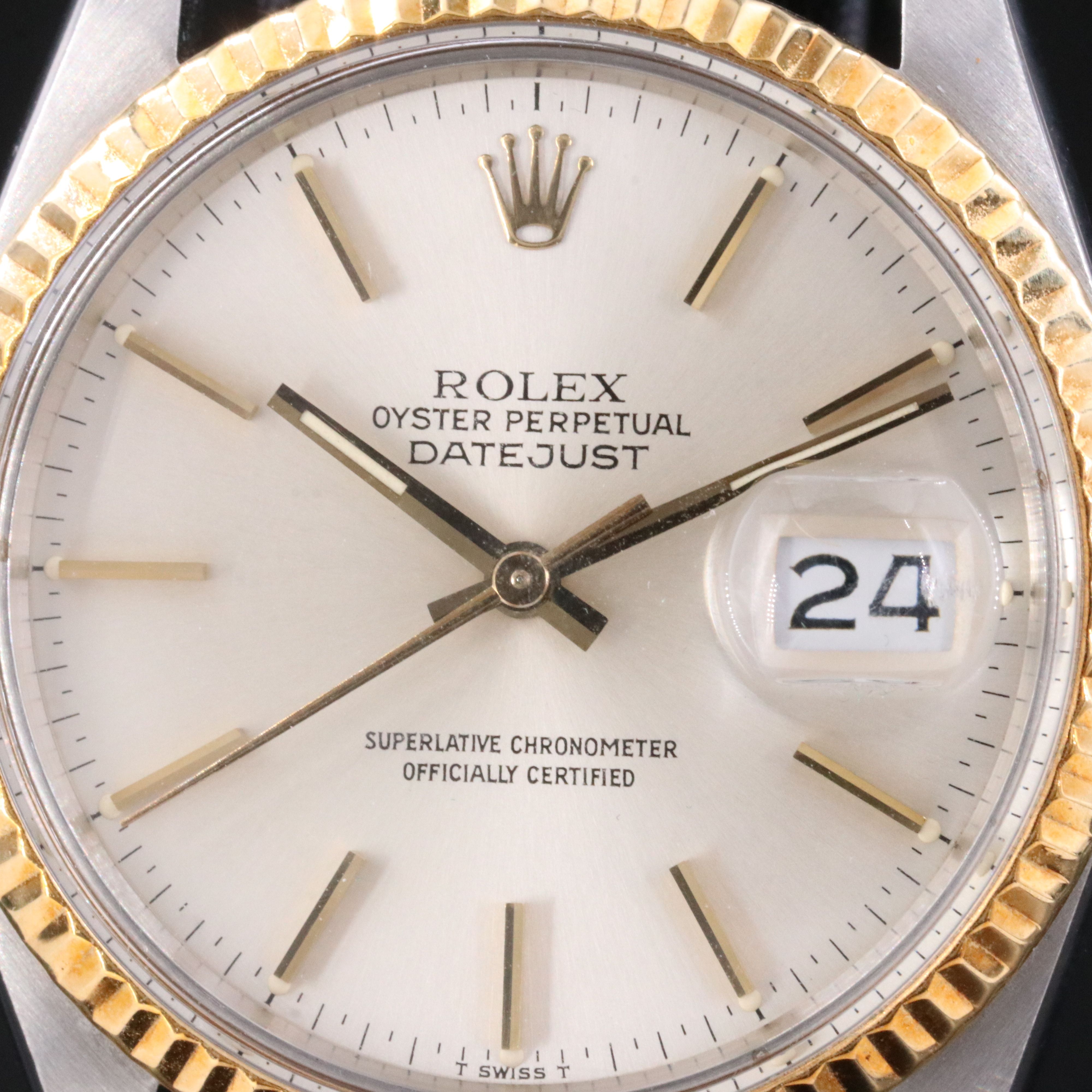 1984 Rolex Two Tone Datejust Ref. 16013 Watch
