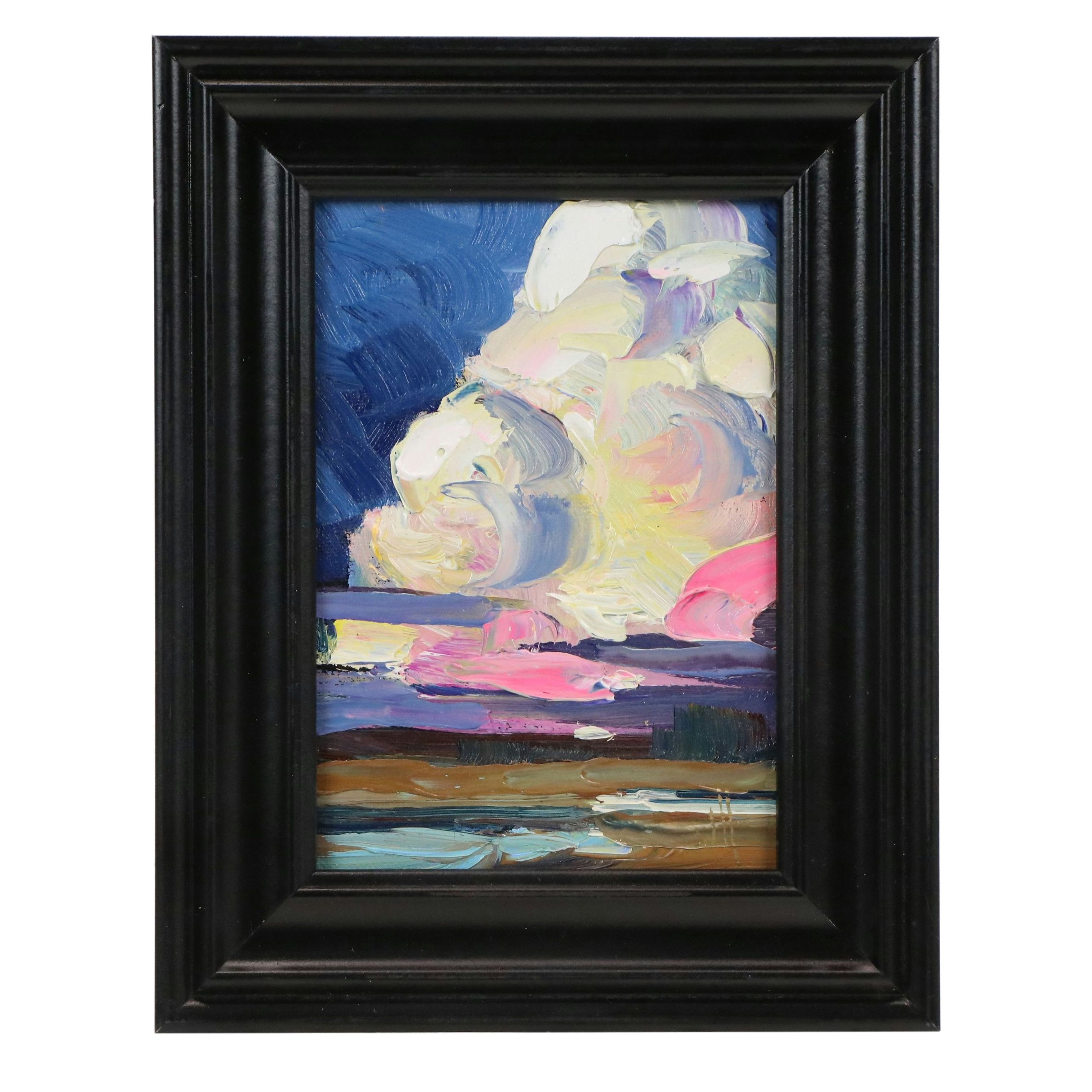 William Hawkins Oil Painting of Landscape at Sunset, 2026