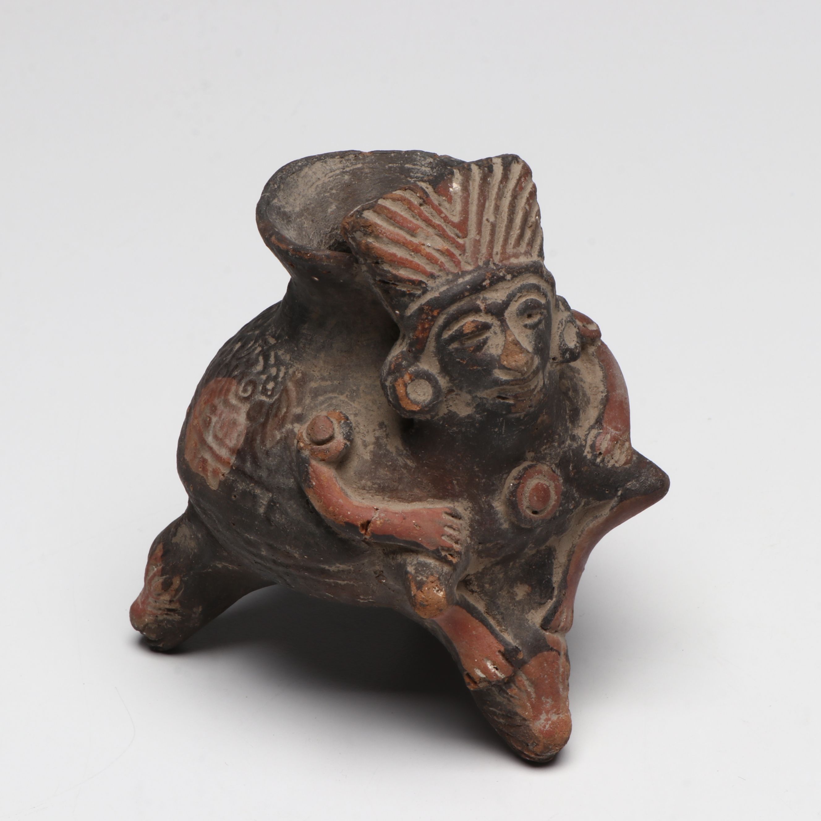 Mesoamerican Style Earthenware Vessels and Figures