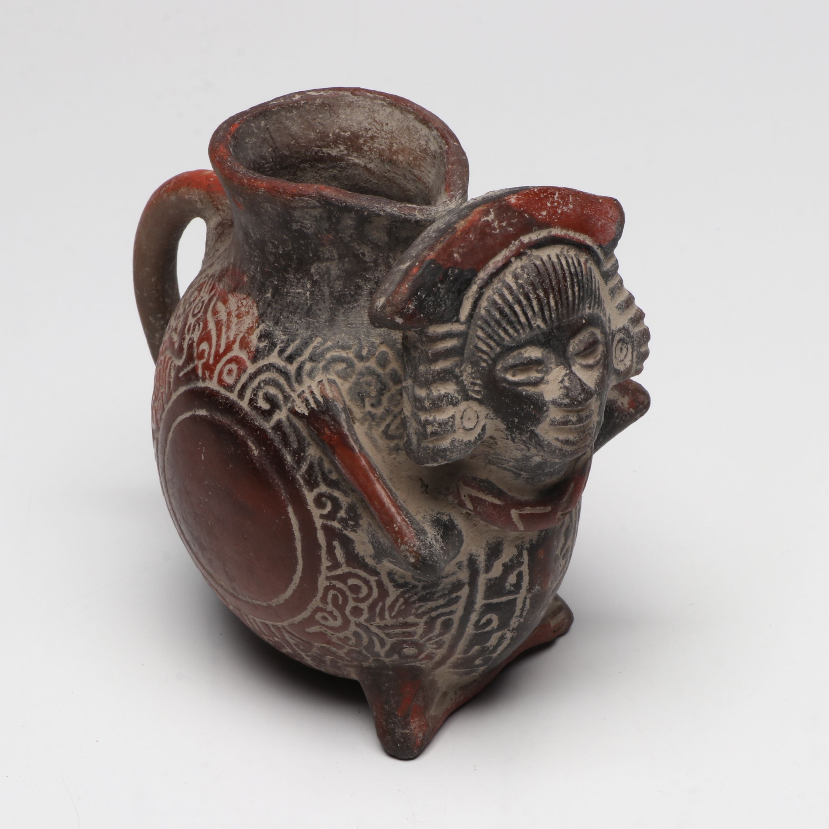 Mesoamerican Style Earthenware Vessels and Figures