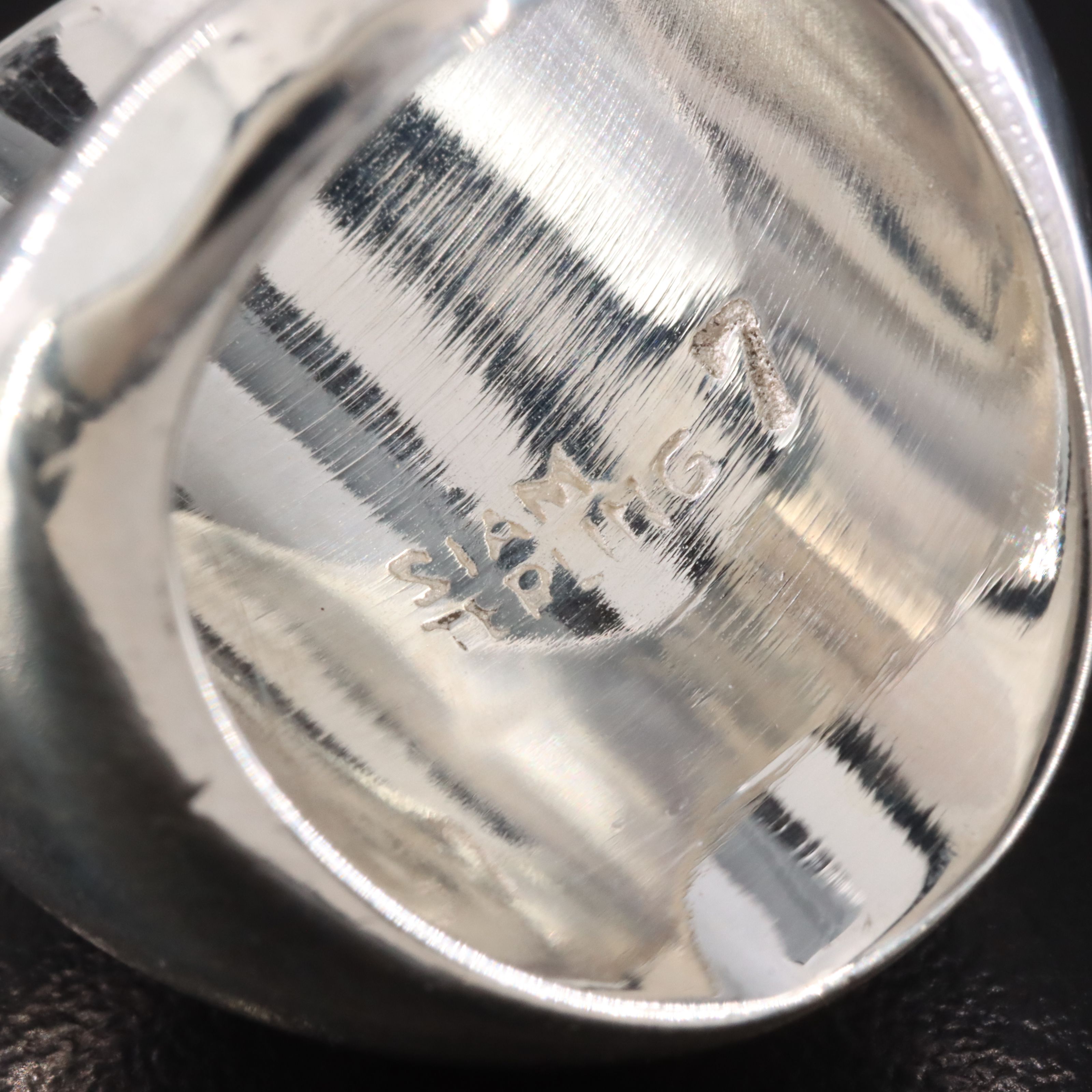 Vintage Thai Sterling Dome Ring