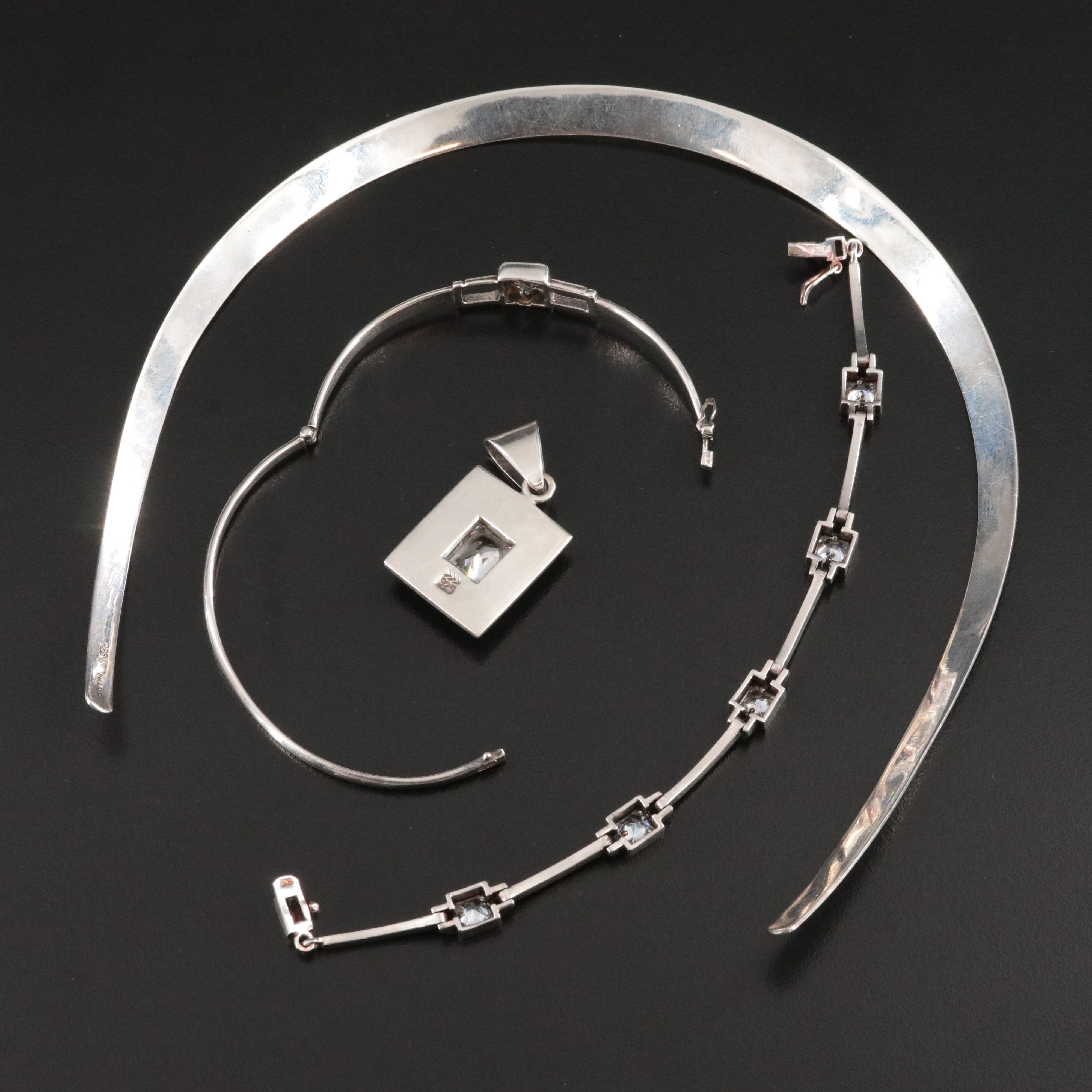 Sterling CZ Jewelry Collection Featuring