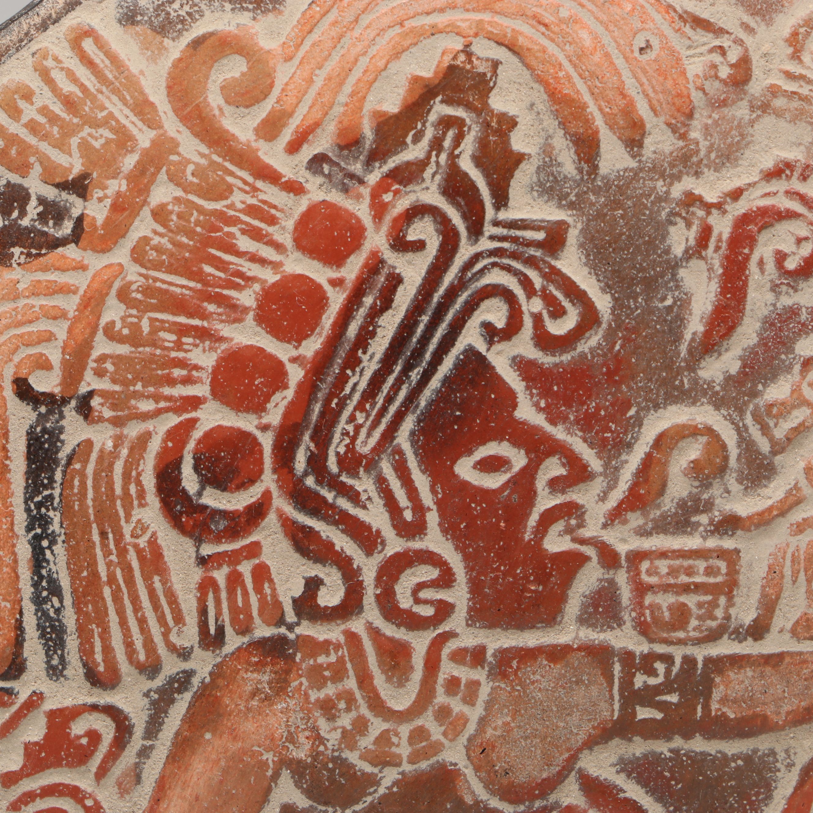 Mesoamerican Style Engraved Plaque, Pendant and Ink or Dye Grinding Stones