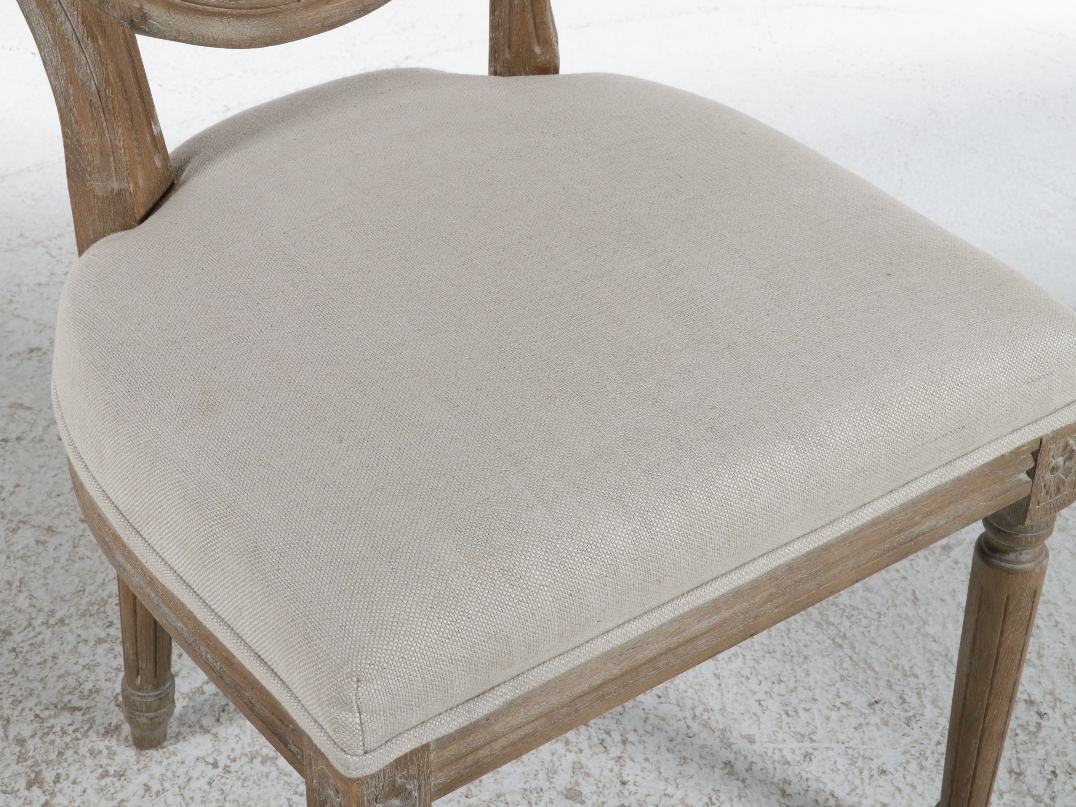 Pair of Restoration Hardware Louis XVI Style Side Chairs