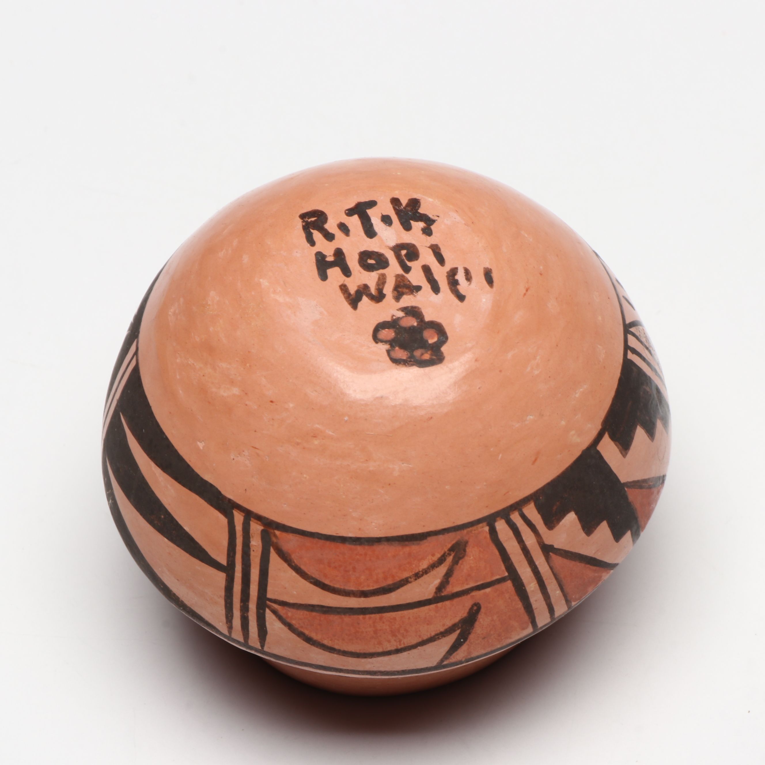 Hand-Painted Hopi and Other Southwest Art Pottery with Beaded Adornments