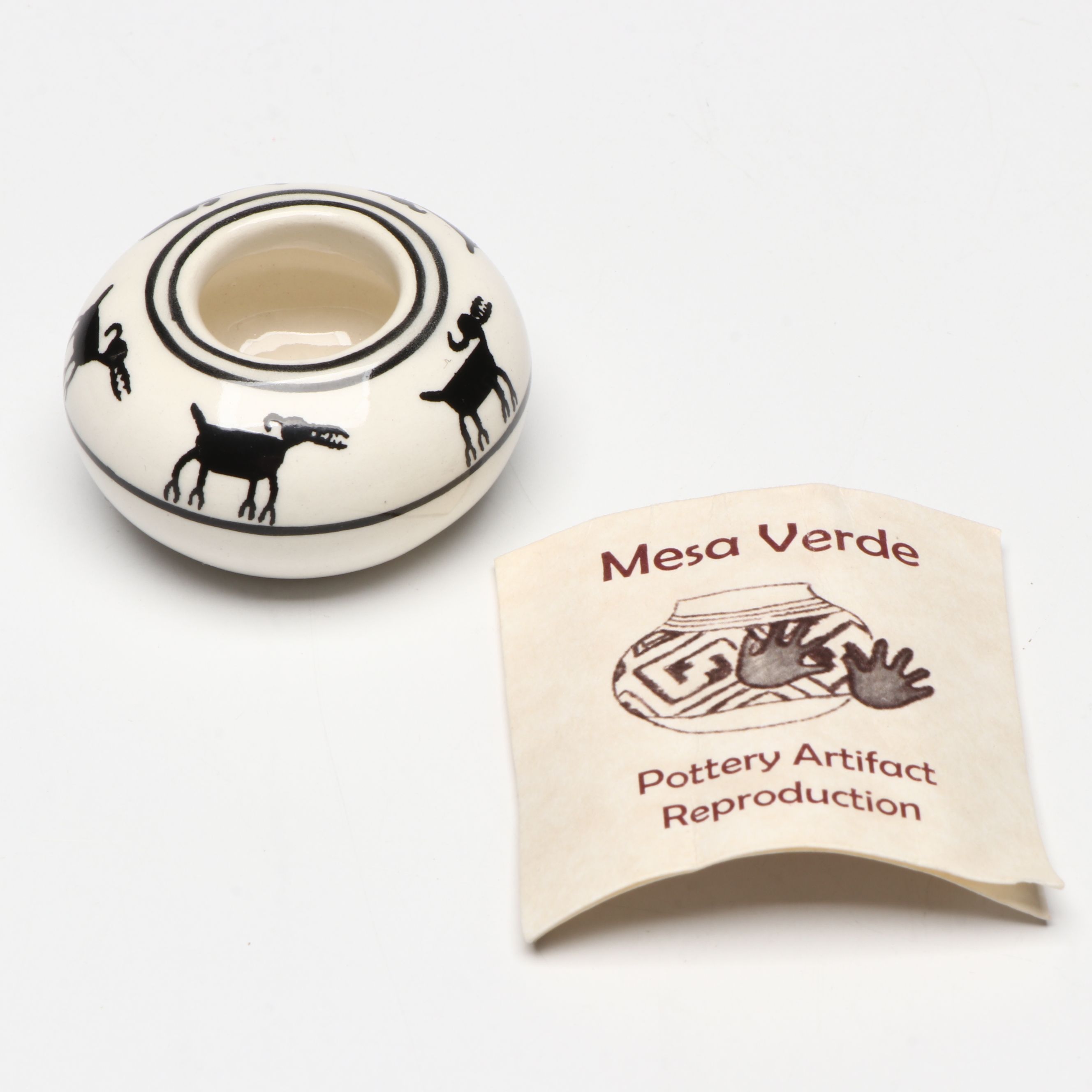 Hand-Painted Hopi and Other Southwest Art Pottery with Beaded Adornments