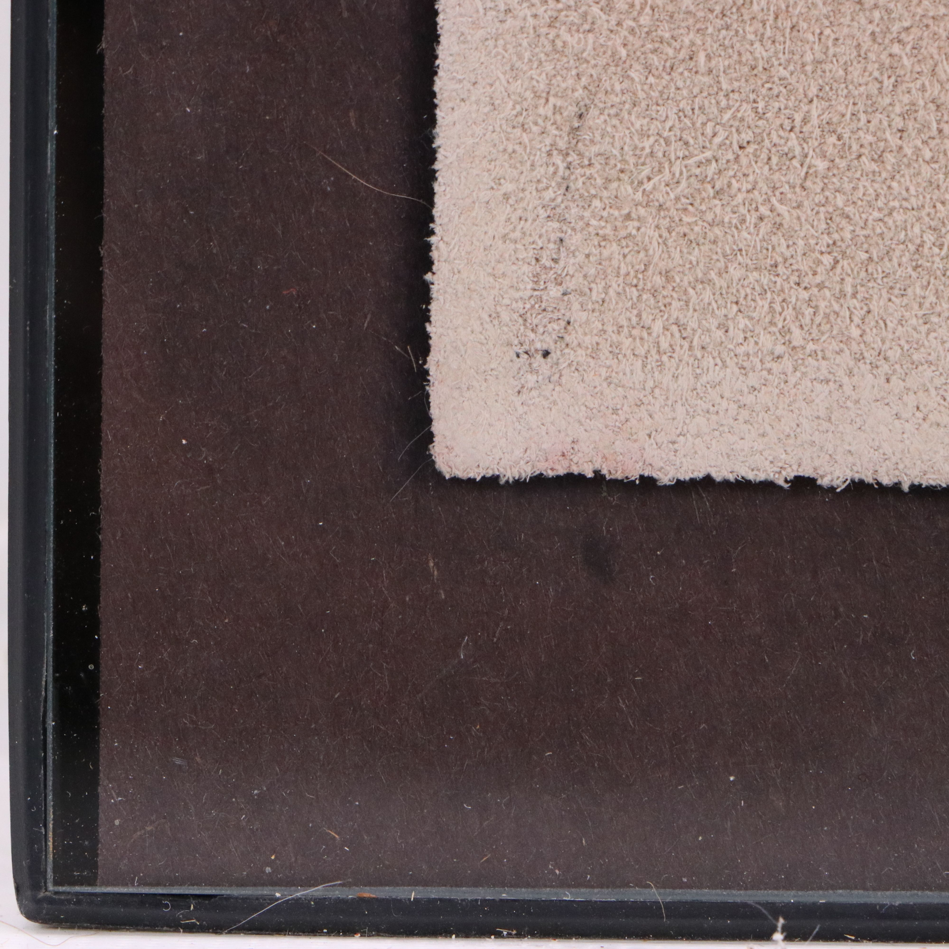 Hand-Dyed Pyrograph on Suede Leather of Chan-Bahlum II