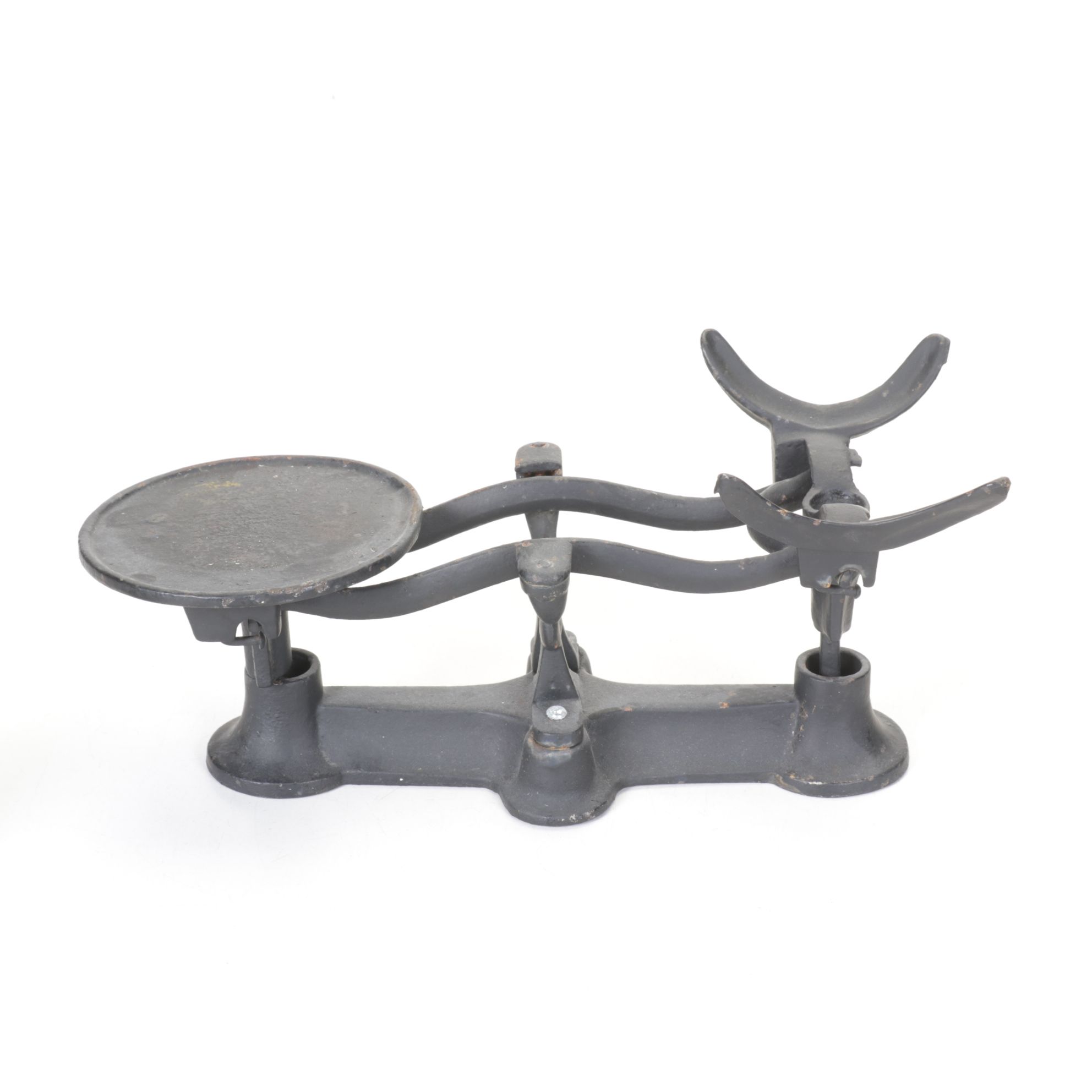 Kenton Cast Iron Toy Stove & Kitchen Accessories with Balance Scale, 19th C.