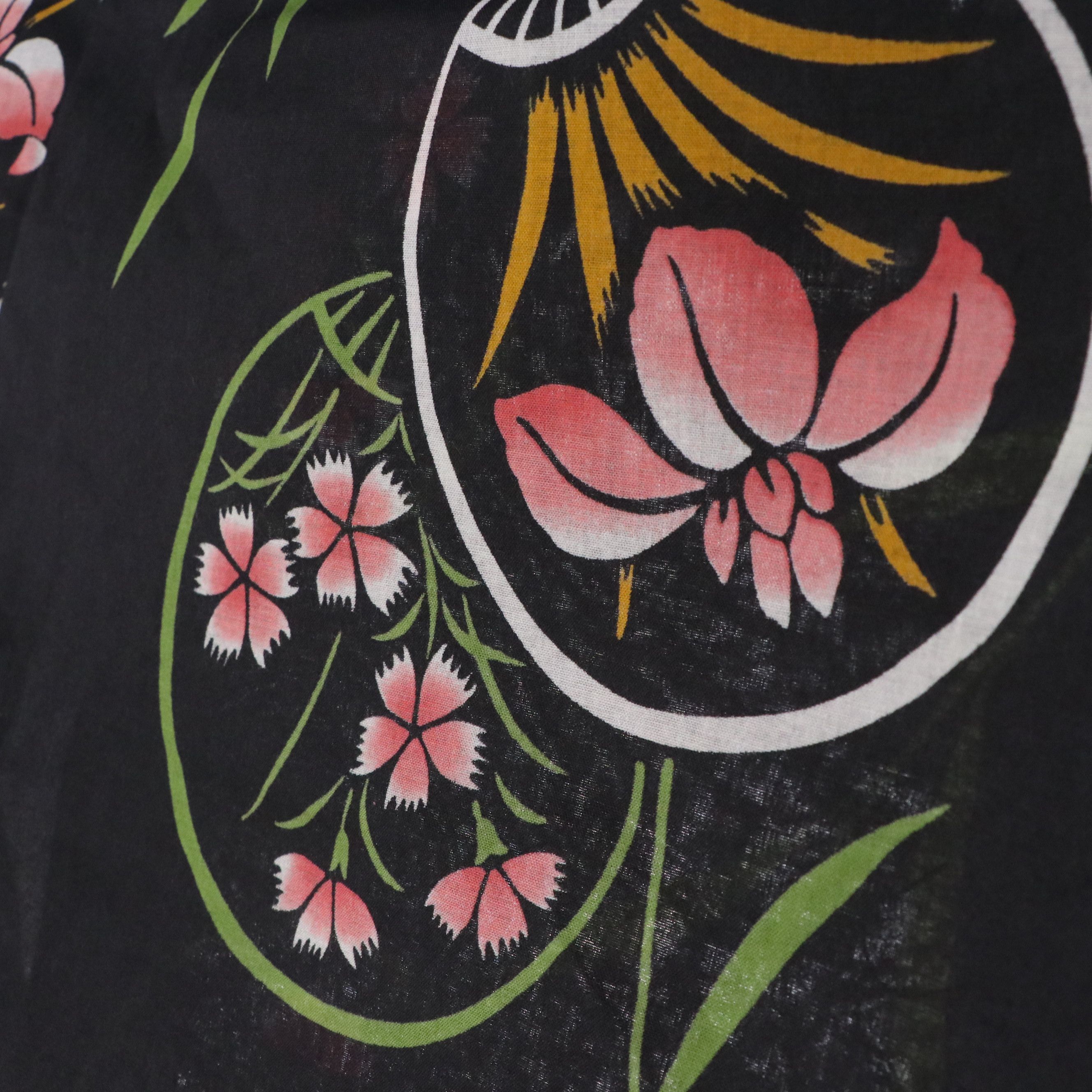 Japanese Yukata Kimonos in Floral Printed Cotton with Hanhabas and Other Kimono