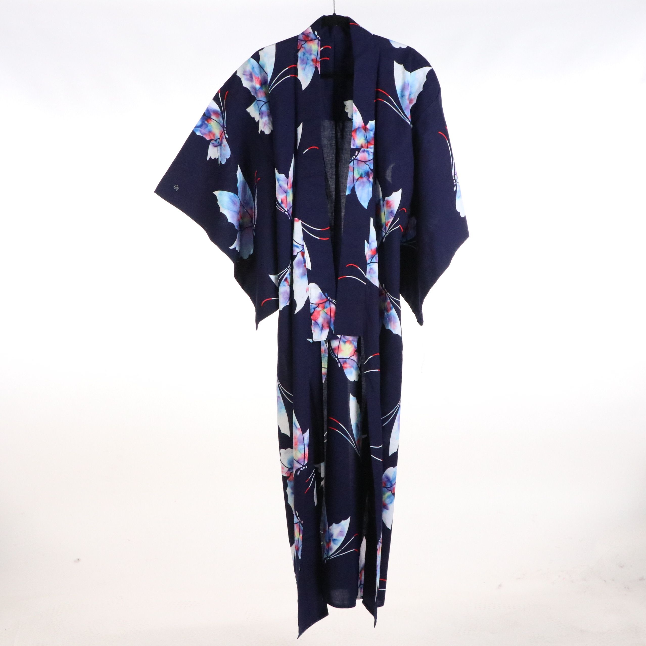 Japanese Yukata Kimonos in Floral Printed Cotton with Hanhabas and Other Kimono